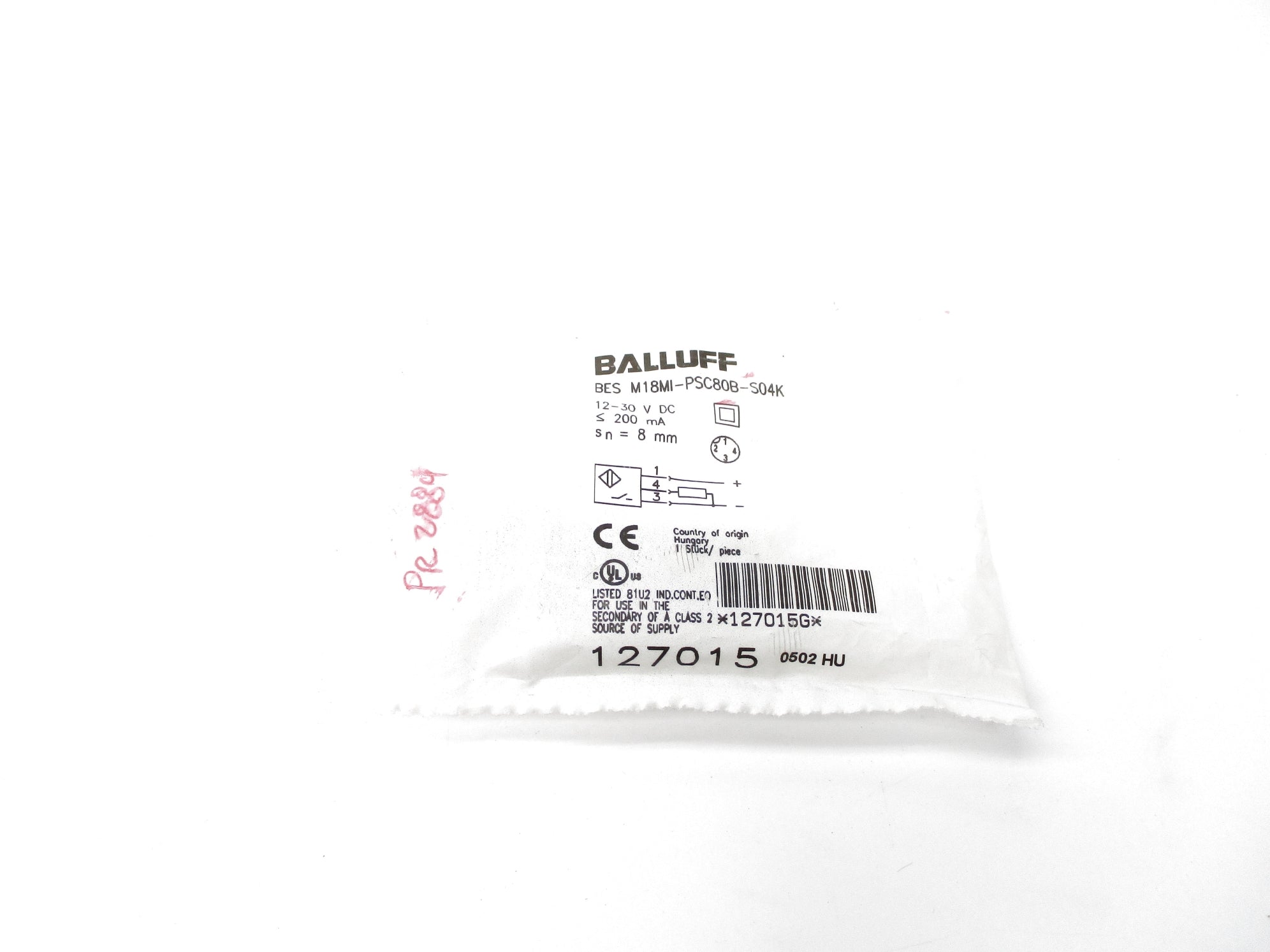 BALLUFF BESM18MI-PSC80B-S04K NSMP