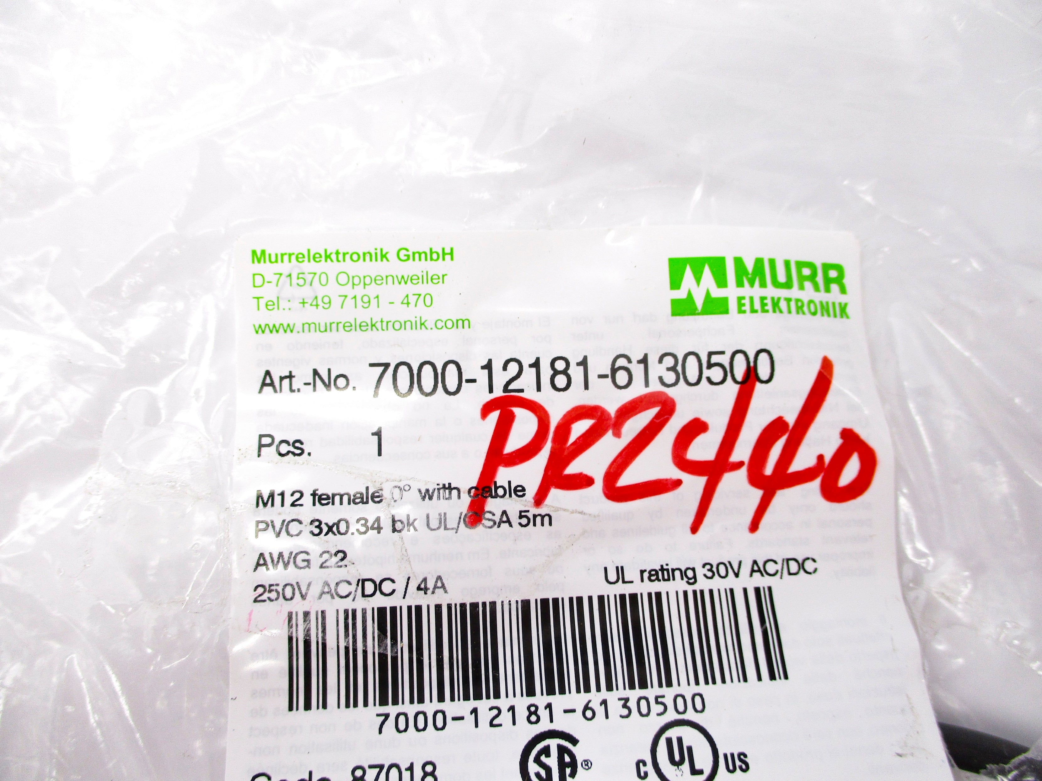 MURR ELEKTRONIK 7000-12181-6130500 NSMP