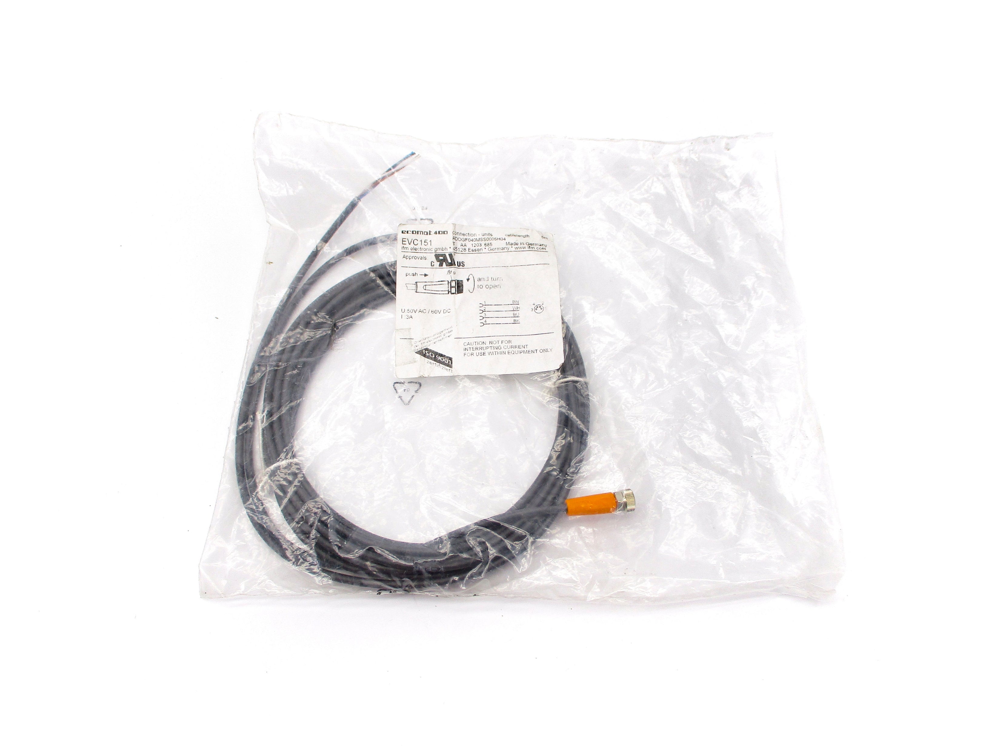 IFM EFECTOR EVC151 ADOGF040MSS0005H04 50VAC 3A NSMP