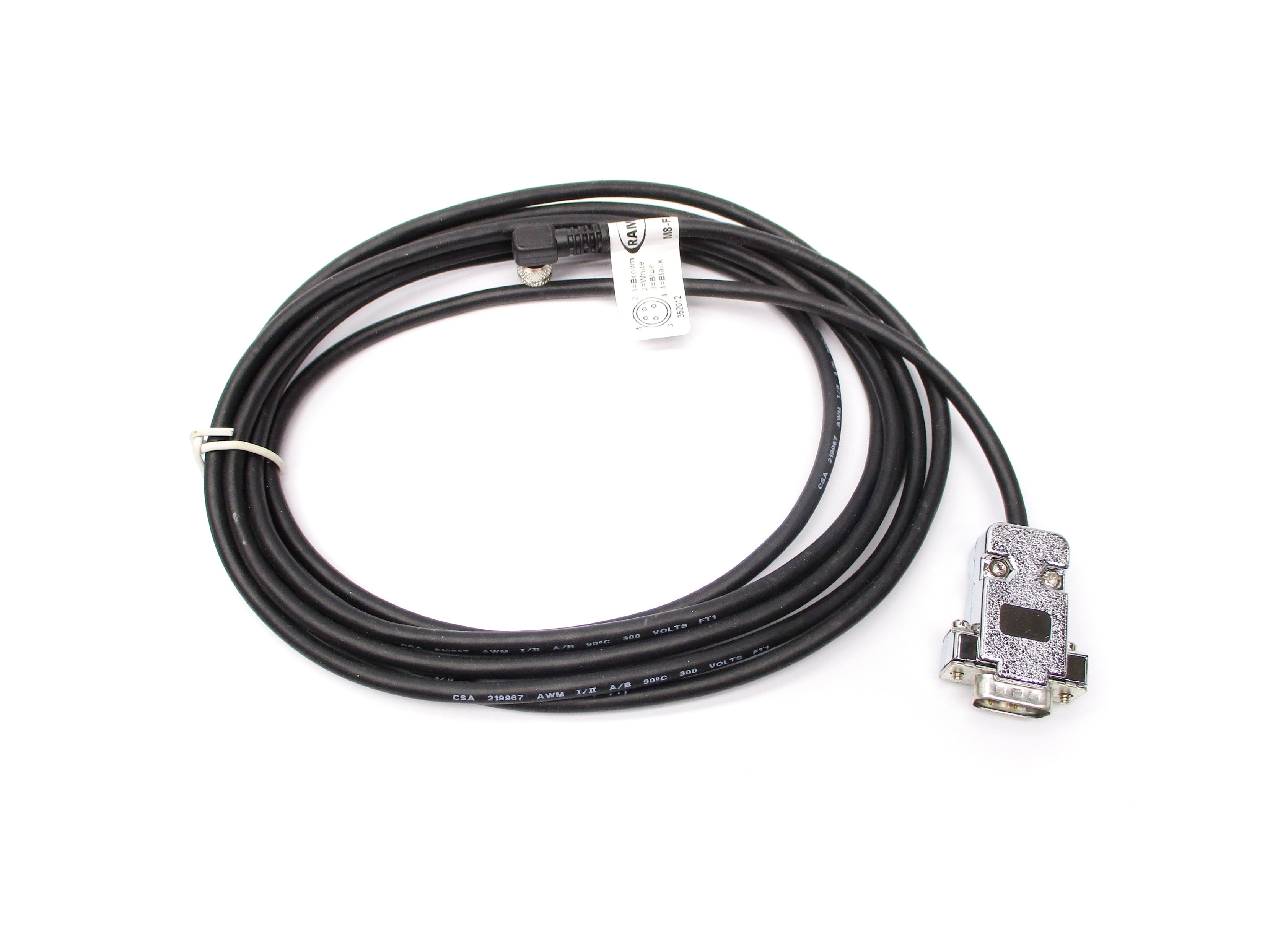 RAMCO M8-FA4-PVC-3M-SHIELD-BLACK NSNP