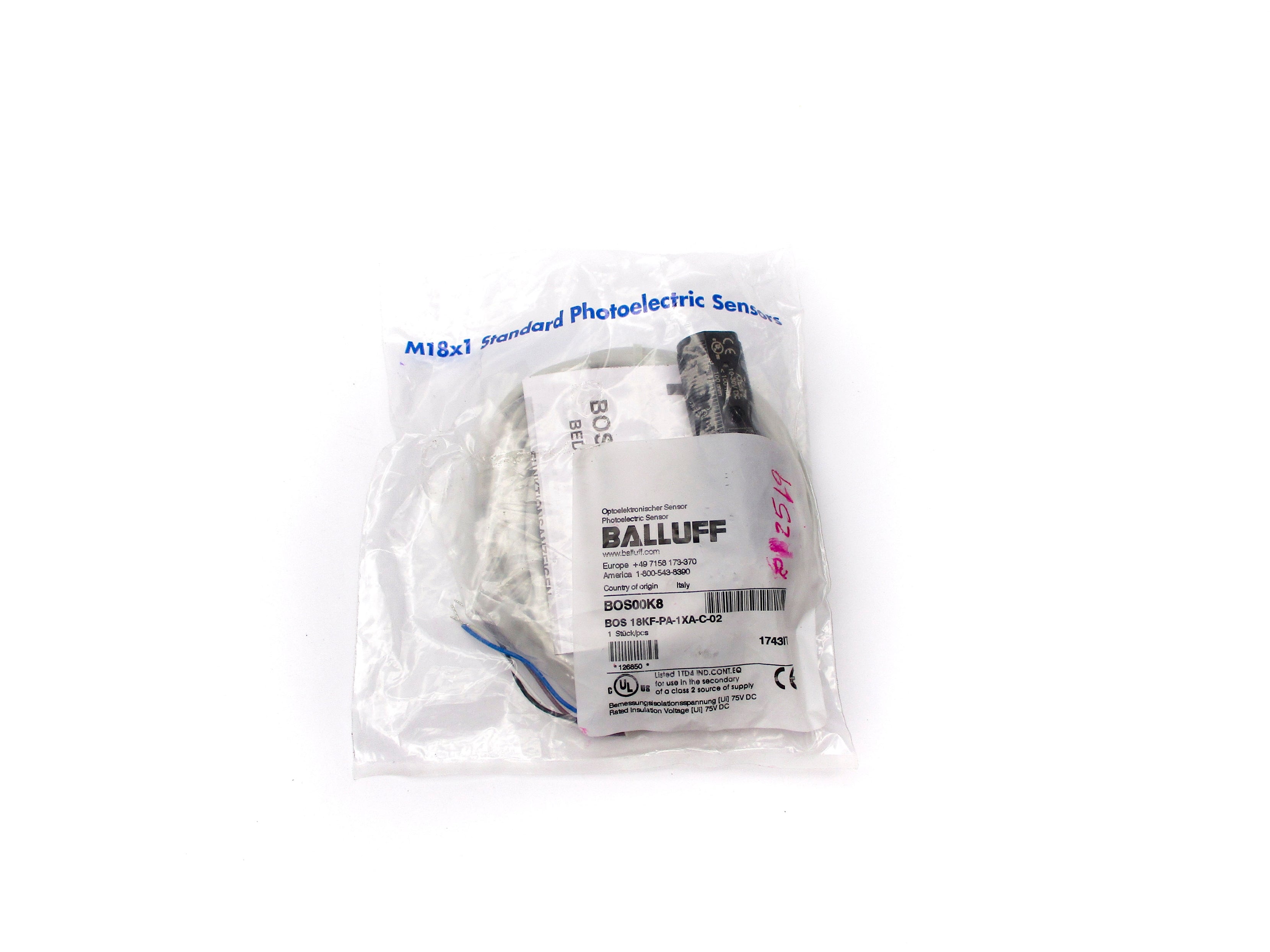 BALLUFF BOS18KF-PA-1XA-C-02 NSMP
