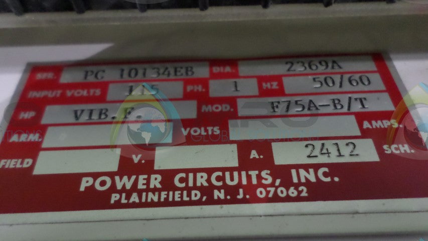 POWER CIRCUITS INC. F75A-B/T CIRCUIT BOARD *USED*