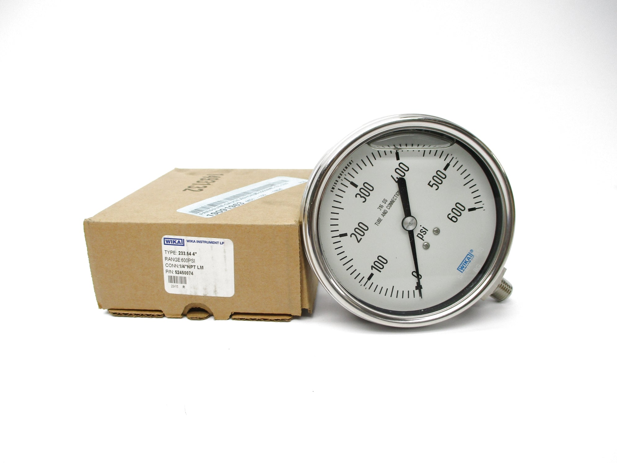 WIKA 52450074 233.54 0-600PSI NSMP