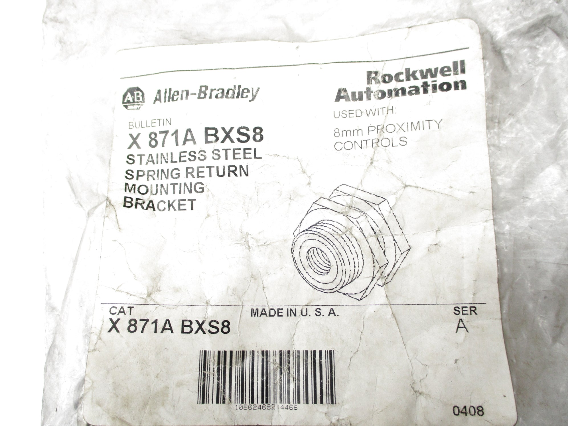 ALLEN BRADLEY X871A-BXS8 SER. A NSMP