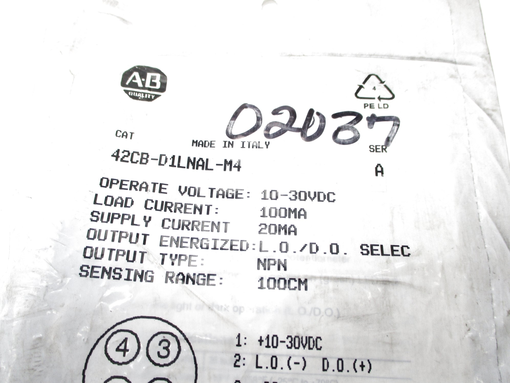 INDUSTRIAL SPARE PART 42CB-D1LNAL-M4 SER. A NSMP