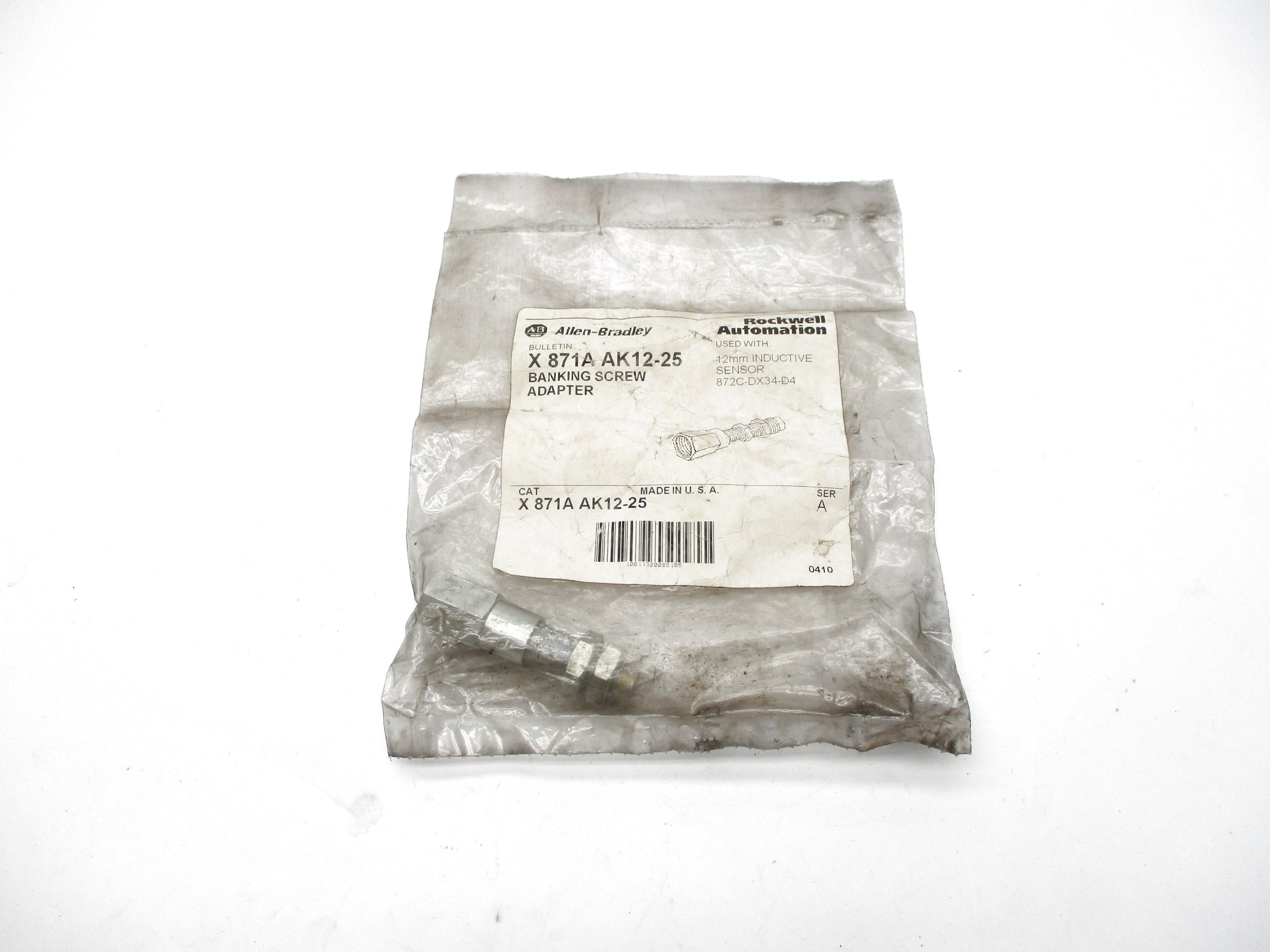 INDUSTRIAL SPARE PART X871A-AK12-25 SER. A NSMP