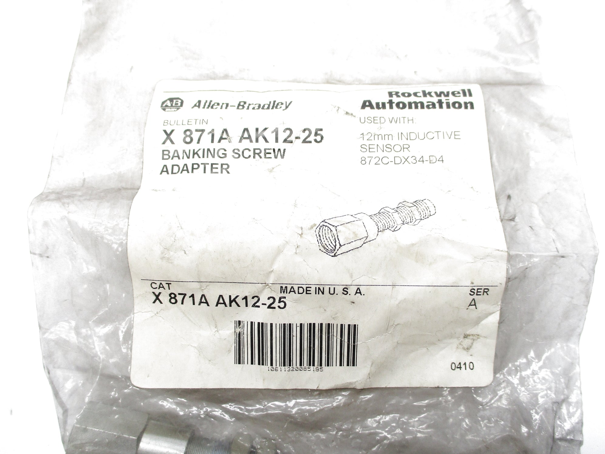 INDUSTRIAL SPARE PART X871A-AK12-25 SER. A NSMP