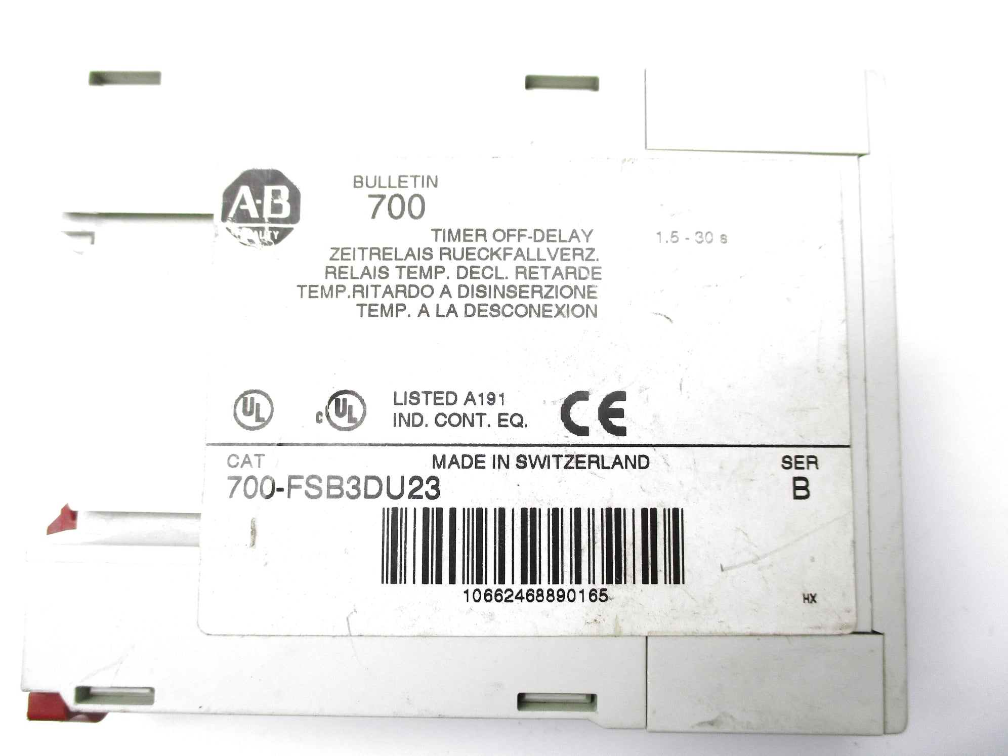 ALLEN BRADLEY 700-FSB3DU23 SER. B UNMP