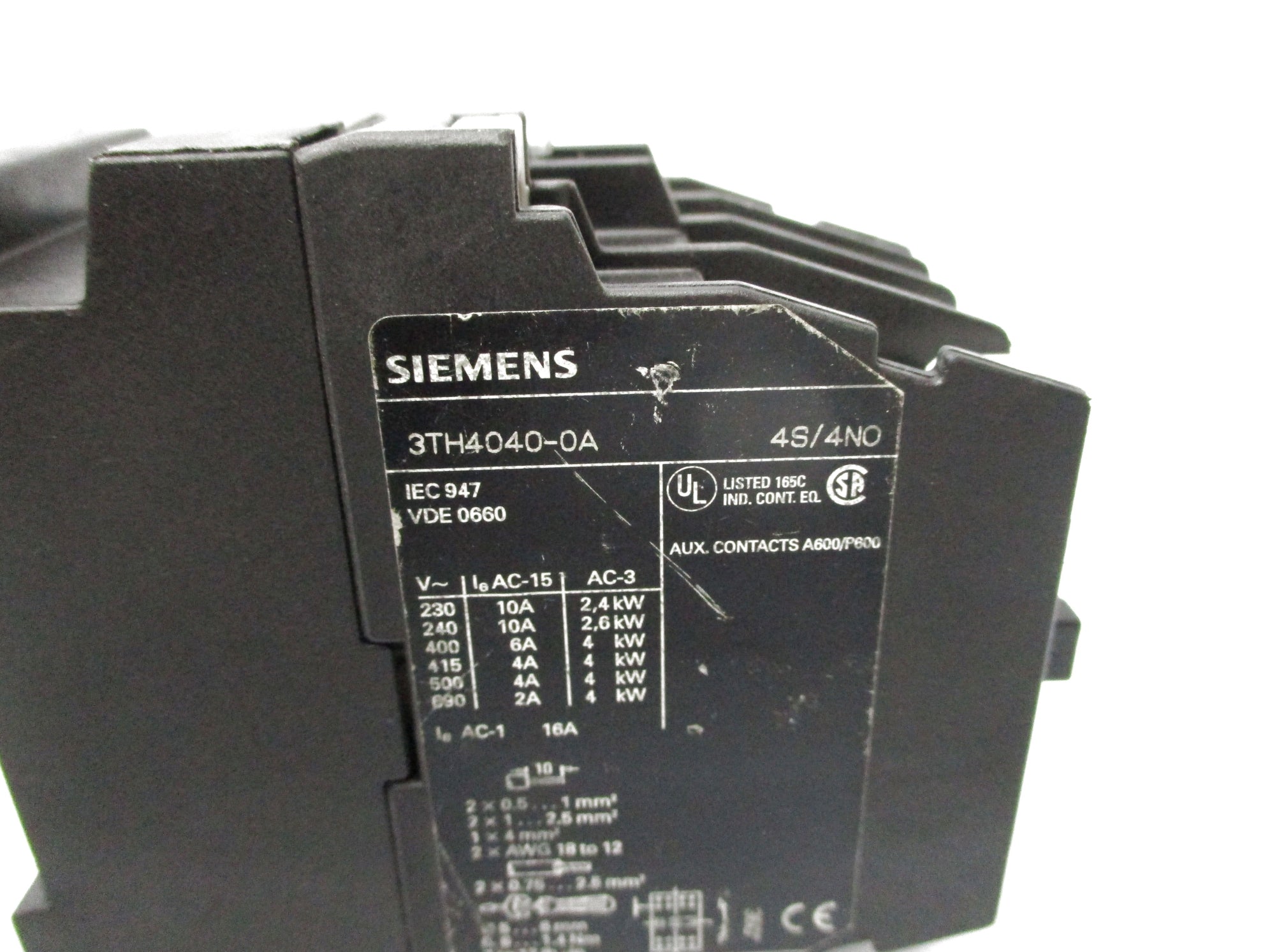 SIEMENS 3TH4040-0A 110/120V NSNP