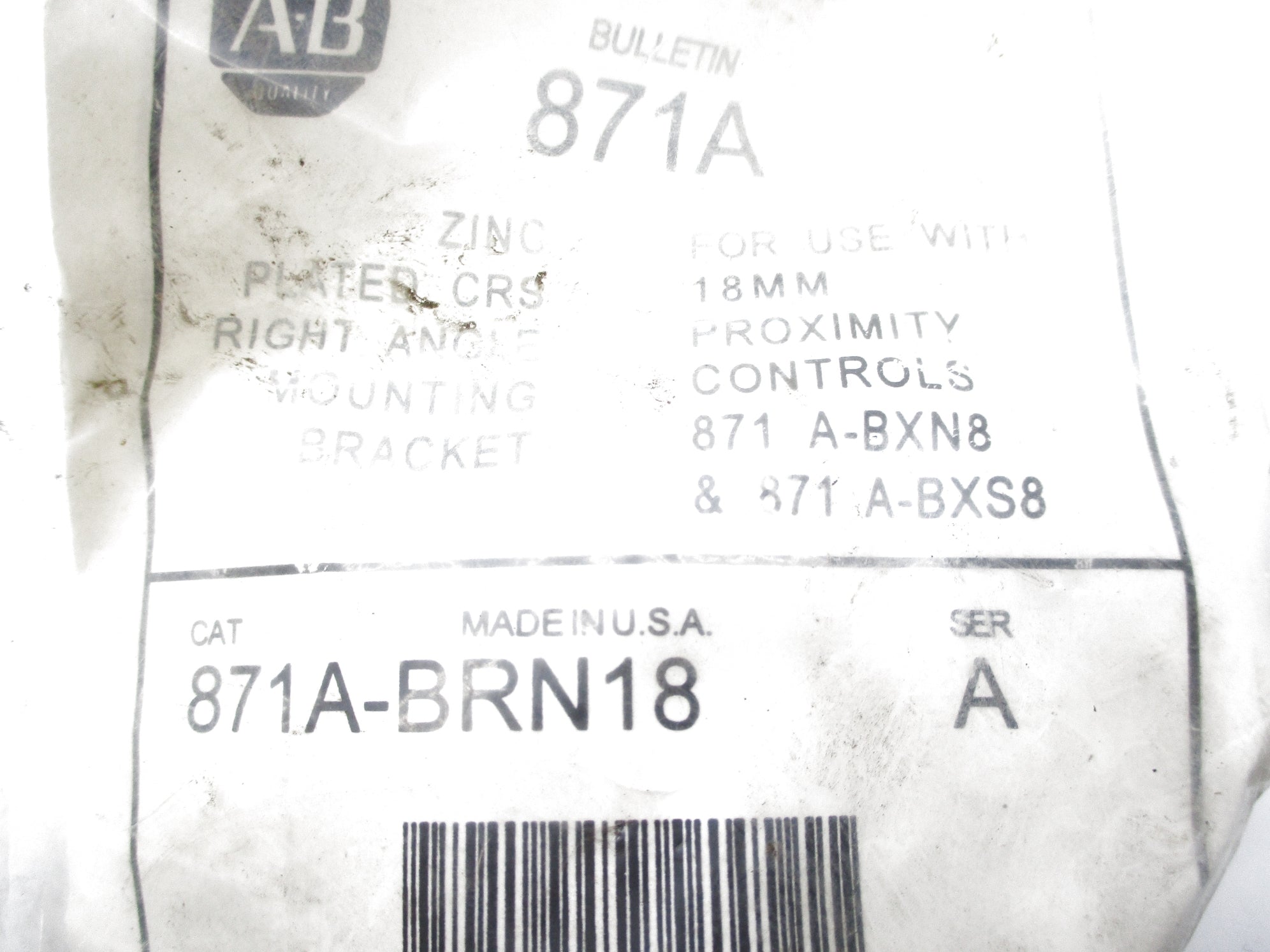 INDUSTRIAL SPARE PART 871A-BRN18 SER. A NSMP