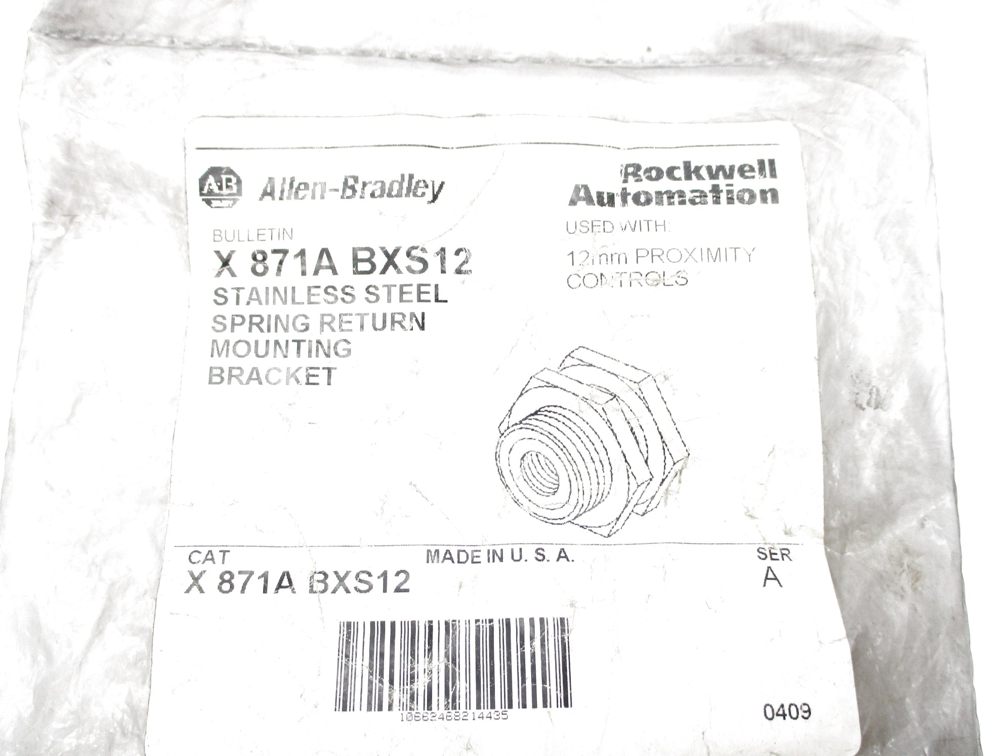 INDUSTRIAL SPARE PART X871A-BXS12 SER. A NSMP