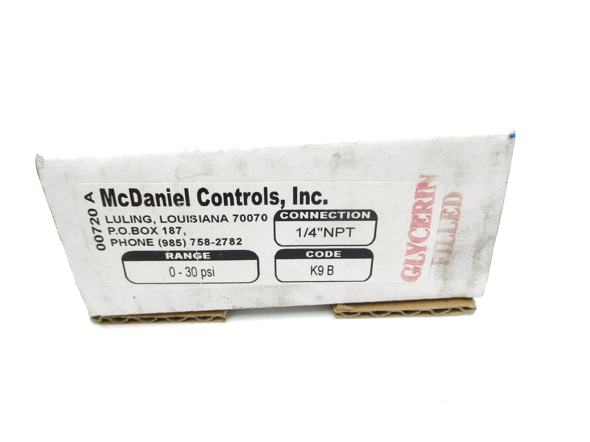 MCDANIEL CONTROLS 00720A 0-30PSI NSMP