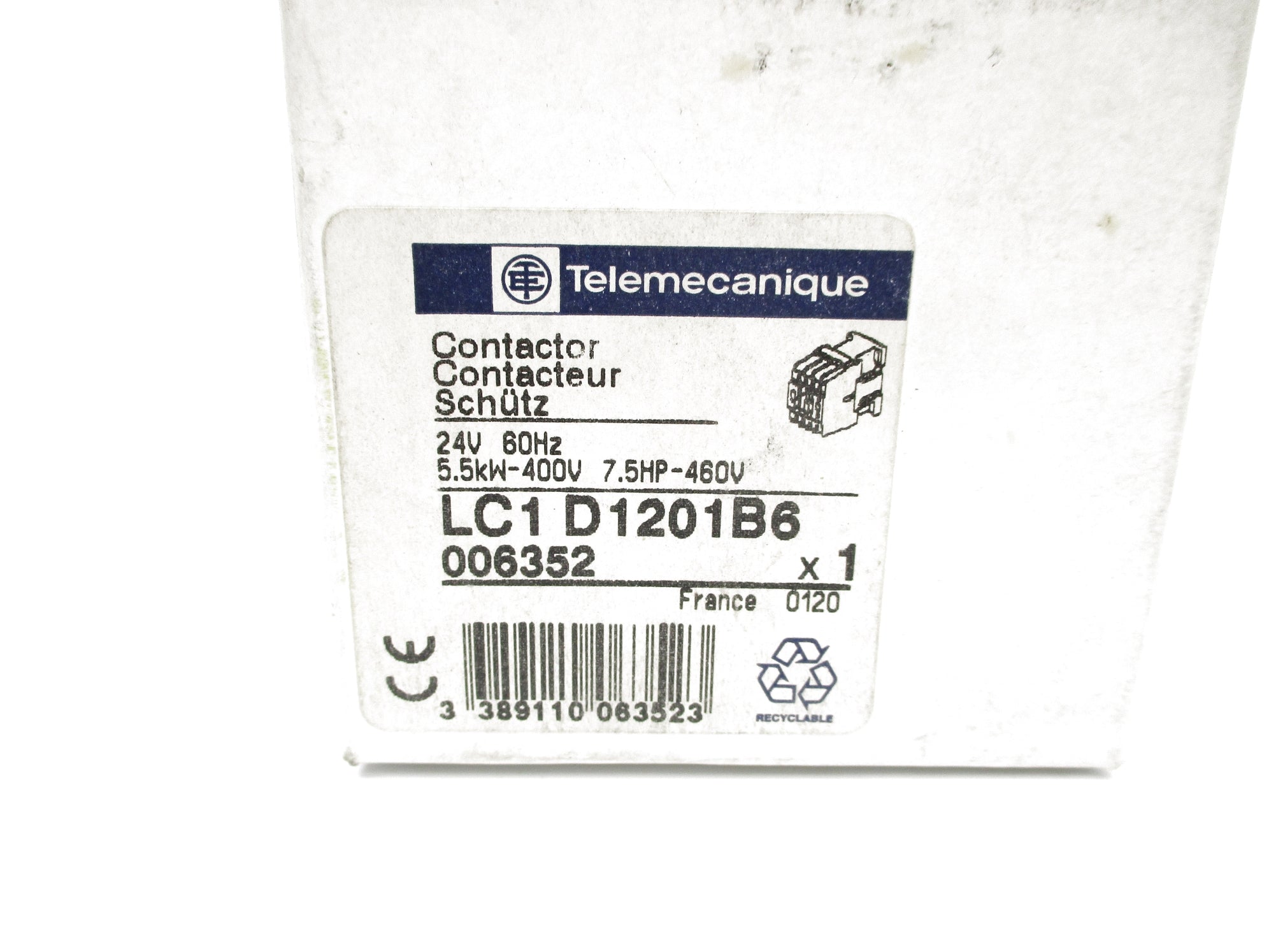 TELEMECANIQUE LC1D1201B6 24V NSMP