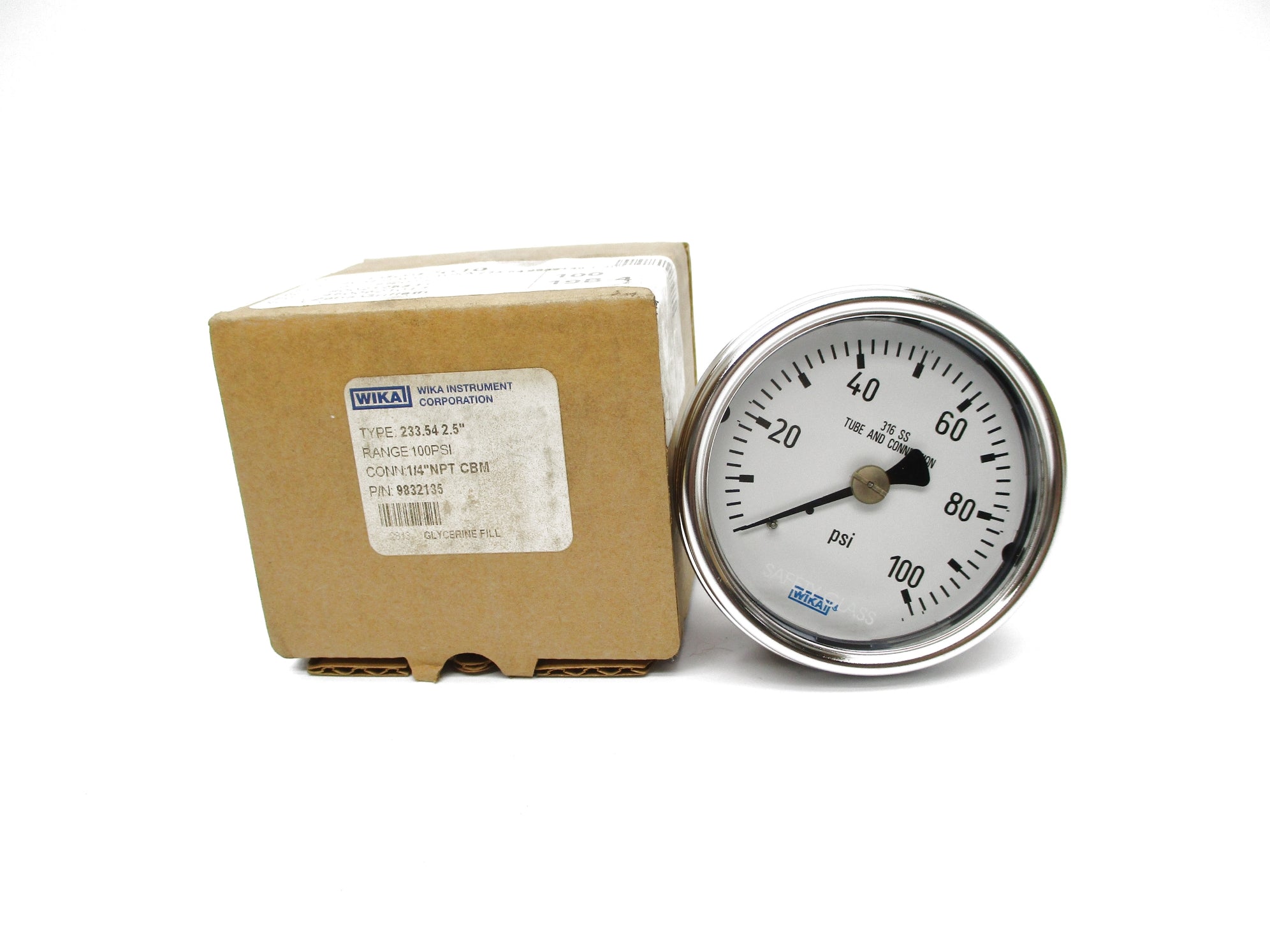 WIKA 9832135 233.54 0-100PSI NSMP