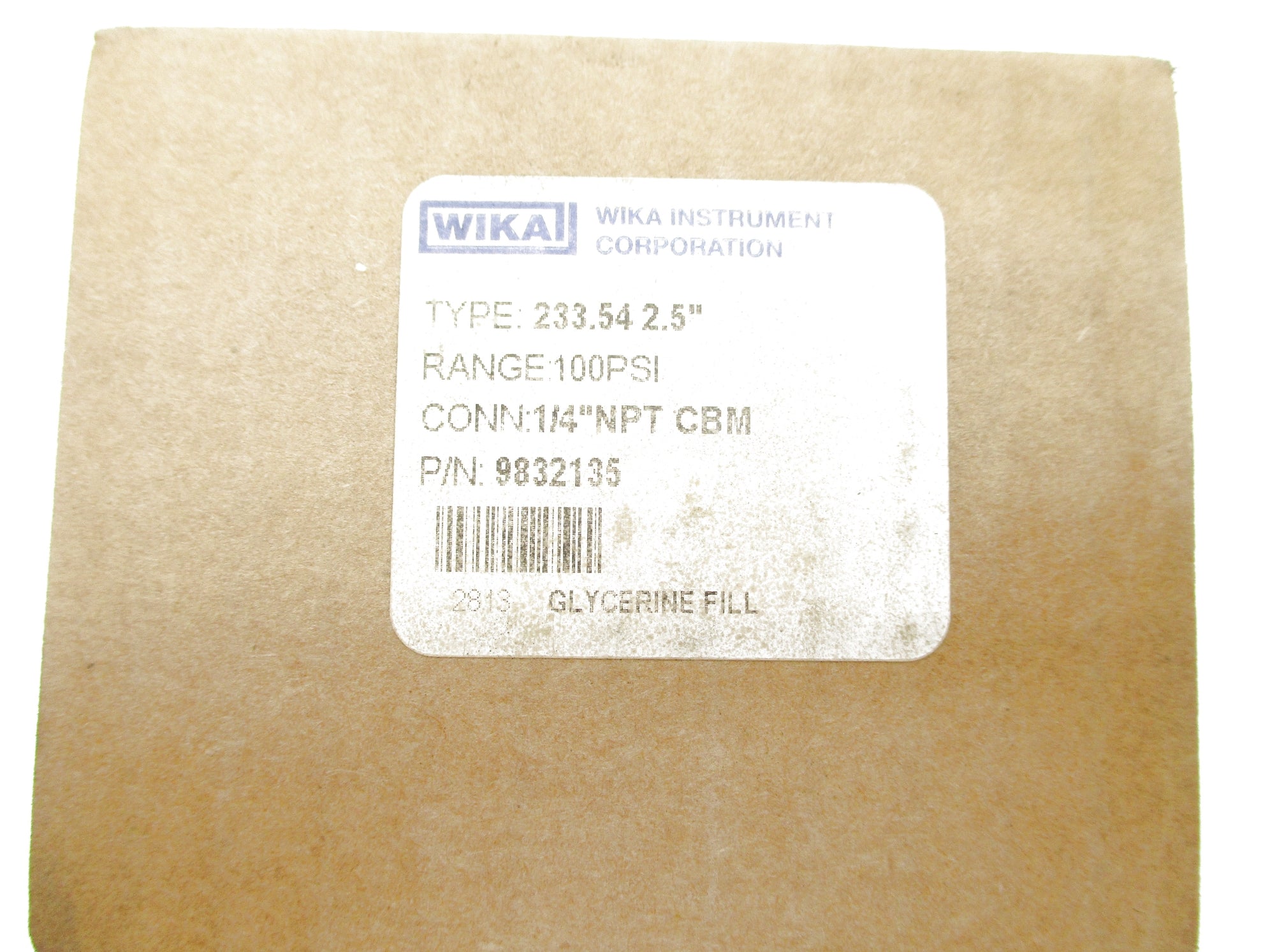 WIKA 9832135 233.54 0-100PSI NSMP