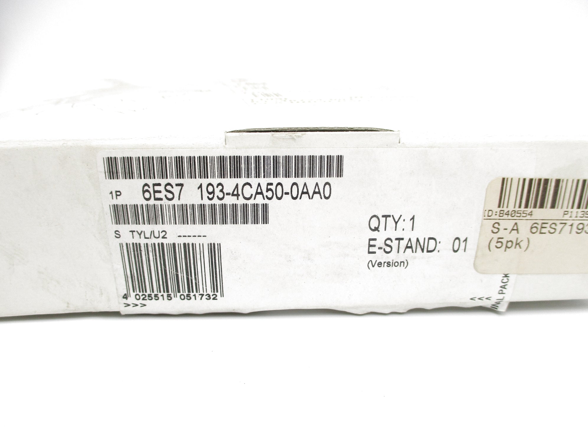 SIEMENS 6ES7193-4CA50-0AA0 (PKG OF 5) NSMP