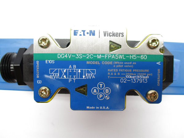 VICKERS DG4V3S2CMFPA5WLH560 02137913 5000PSI NSNP