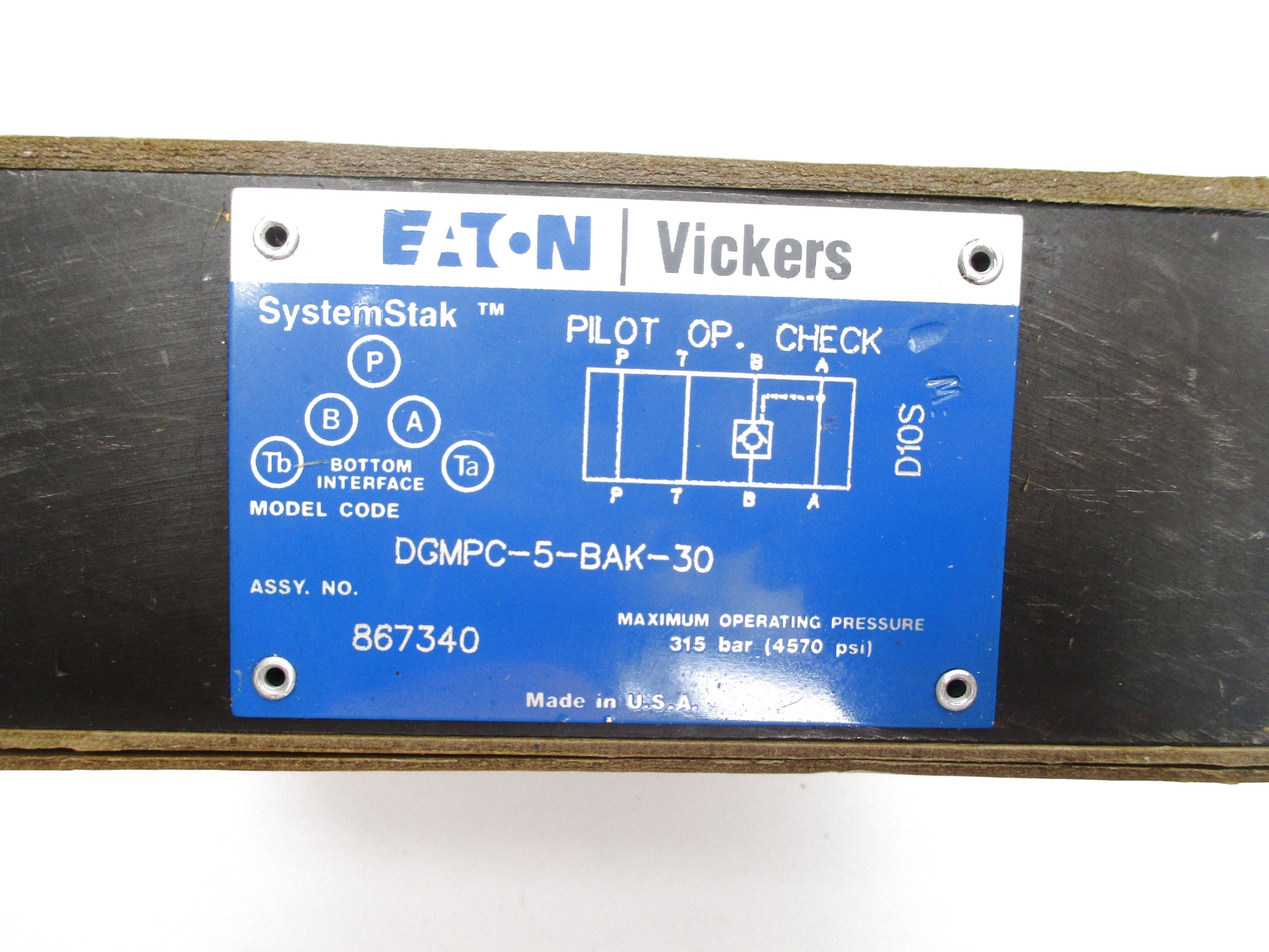 VICKERS DGMPC5BAK30 867340 4570PSI NSNP