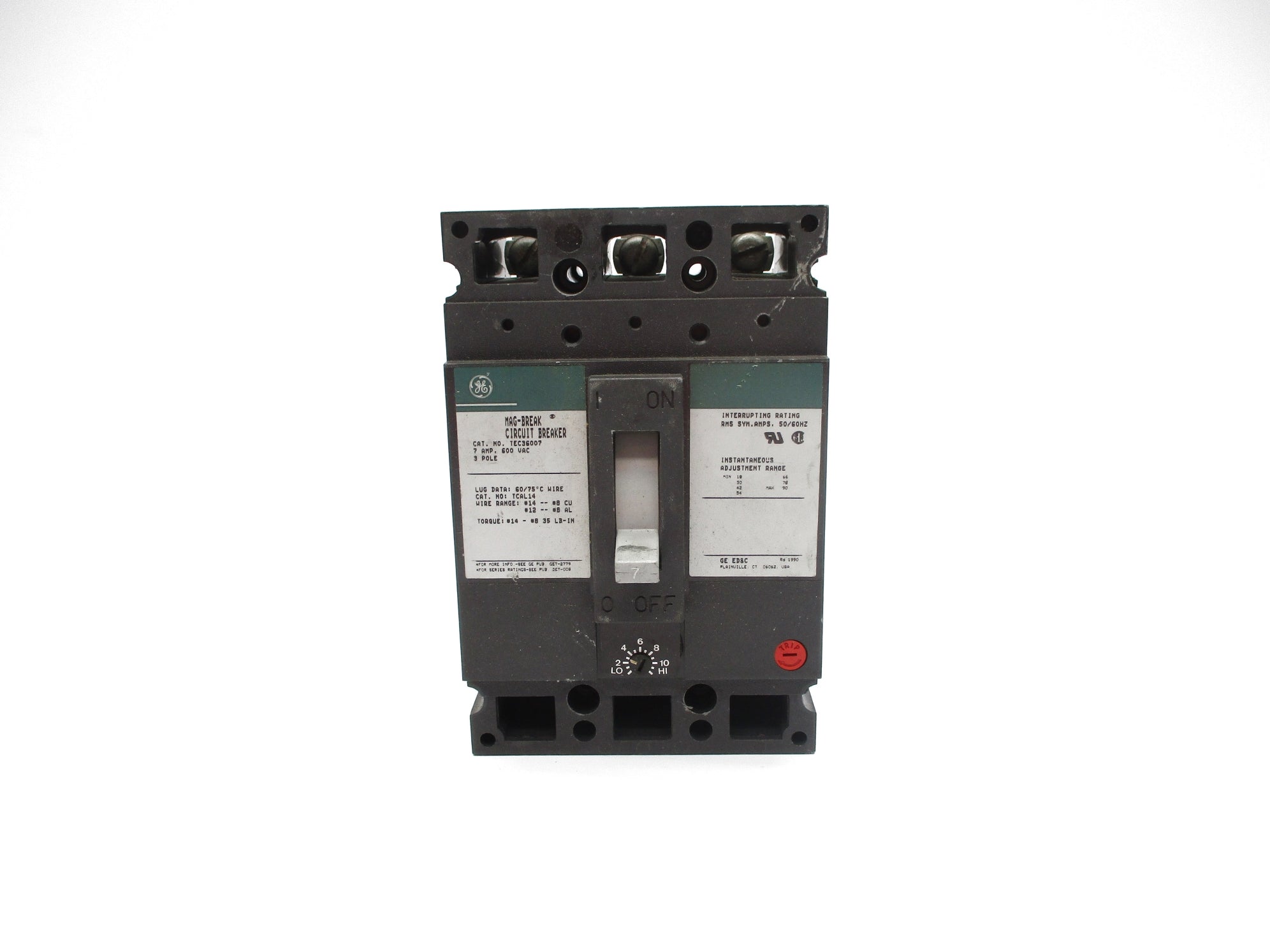GENERAL ELECTRIC TEC36007 7A 600VAC UNMP