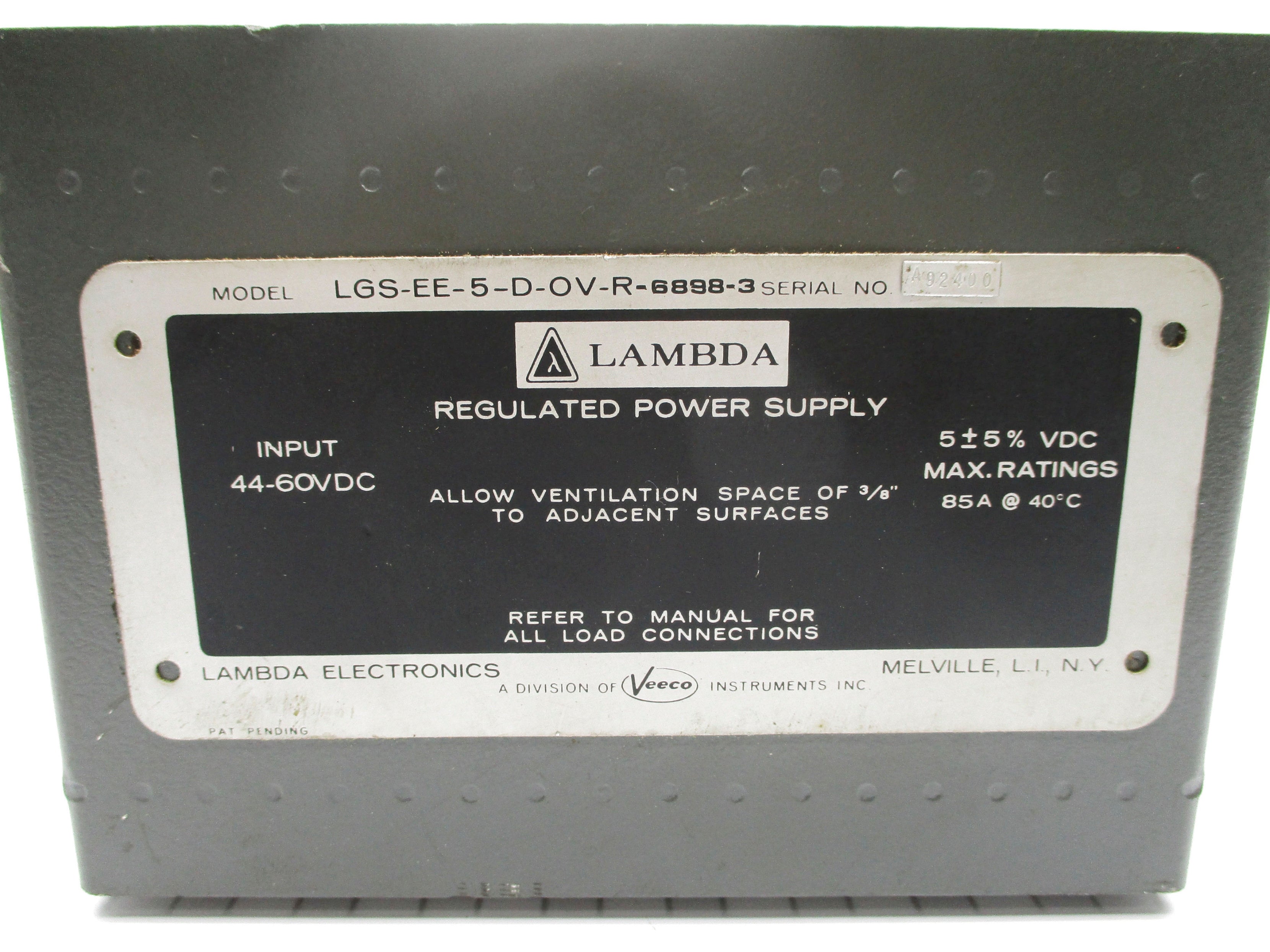 LAMBDA LGS-EE-5-D-OV-R-6898-3 UNMP