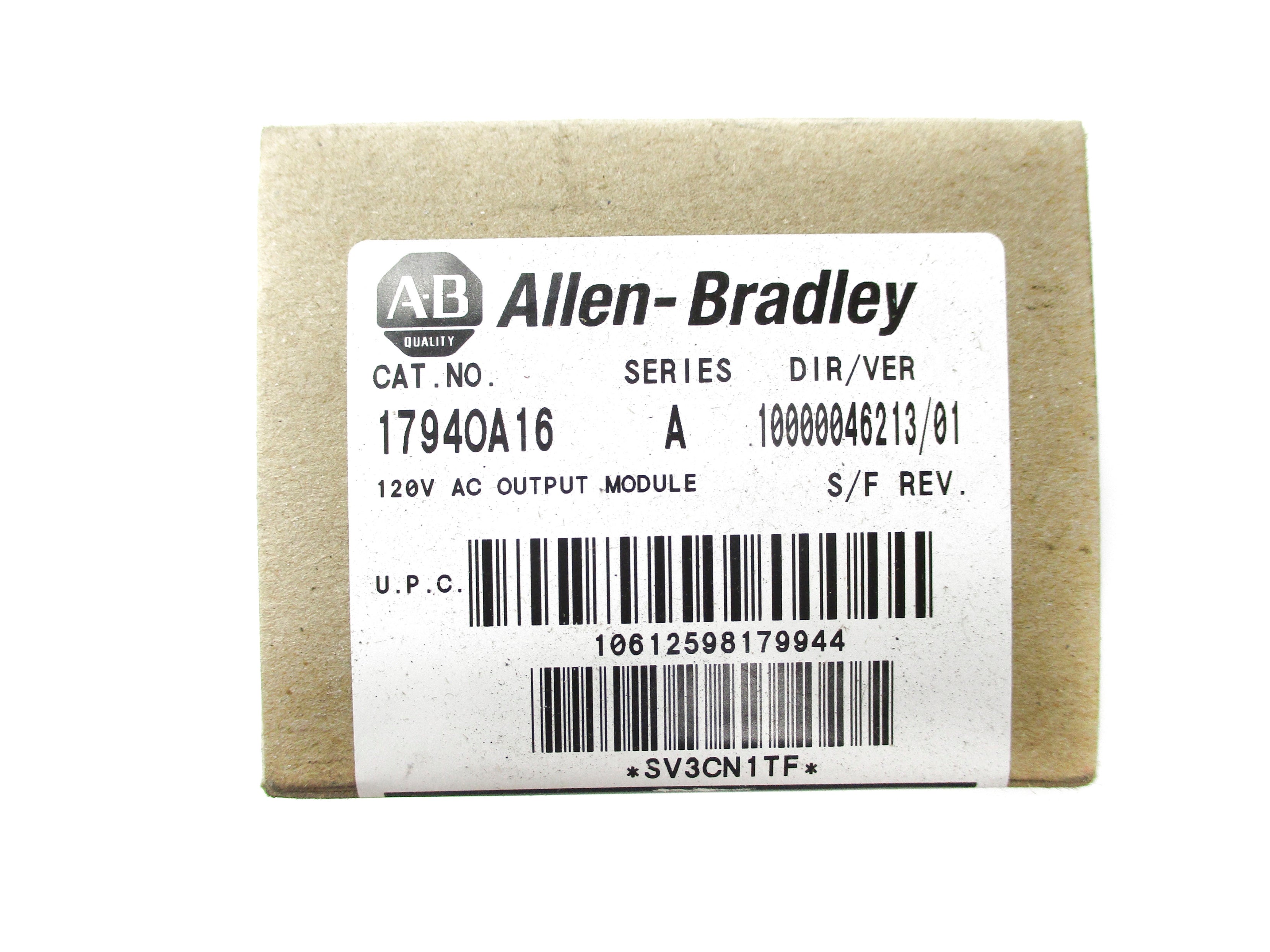 ALLEN BRADLEY 1794-OA16 SER. A DATE: 2013 NSFS