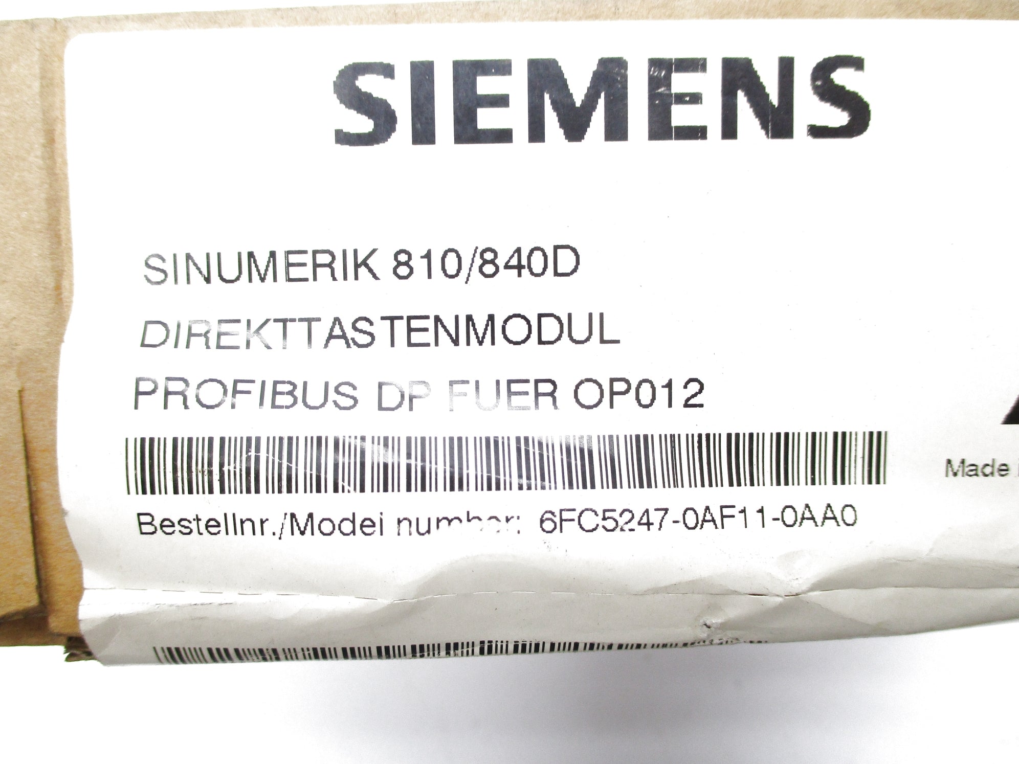 SIEMENS 6FC5247-0AF11-0AA0 NSFS
