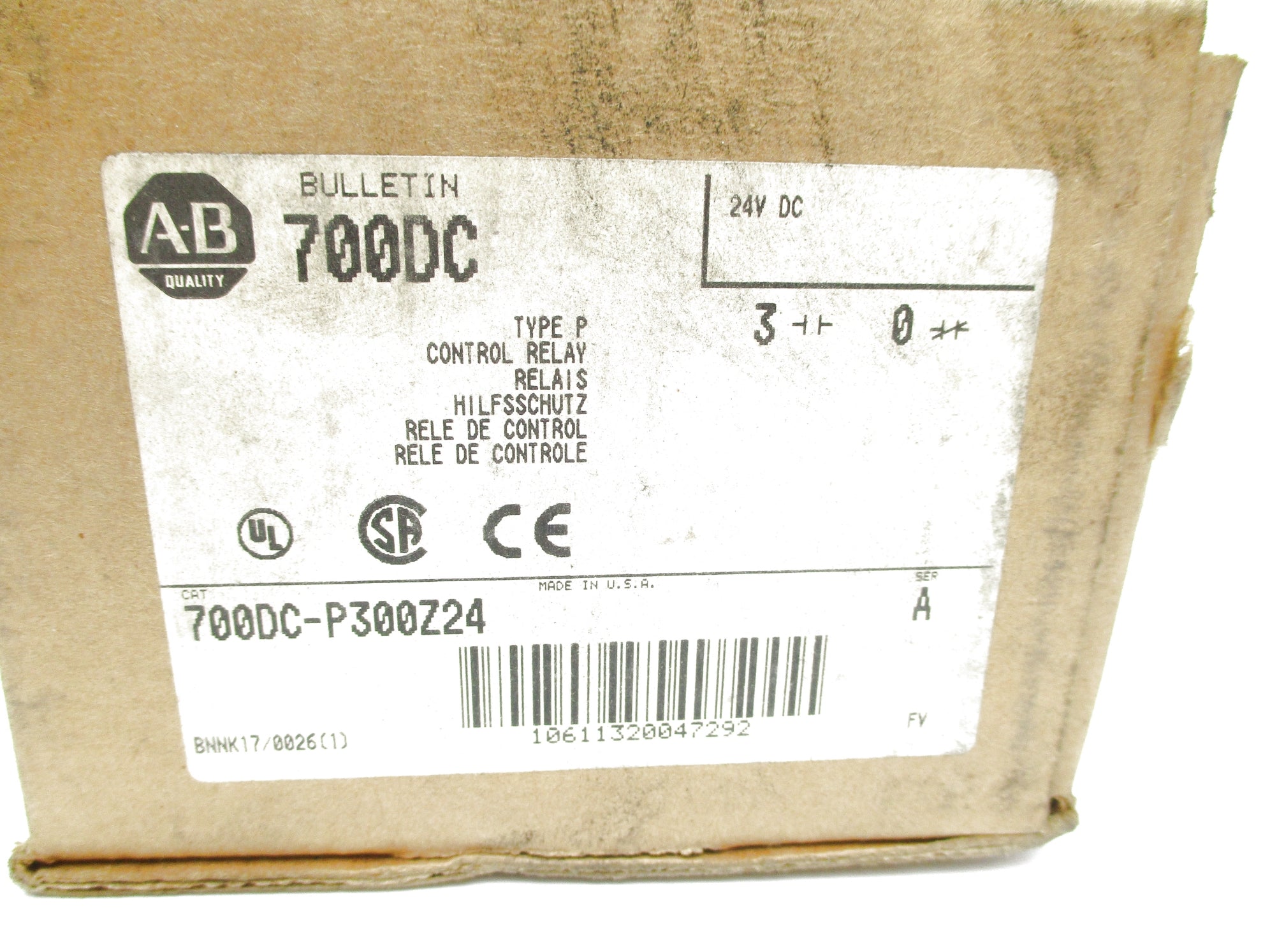 INDUSTRIAL SPARE PART 700DC-P300Z24 SER. A 24VDC (BR/WH) NSMP