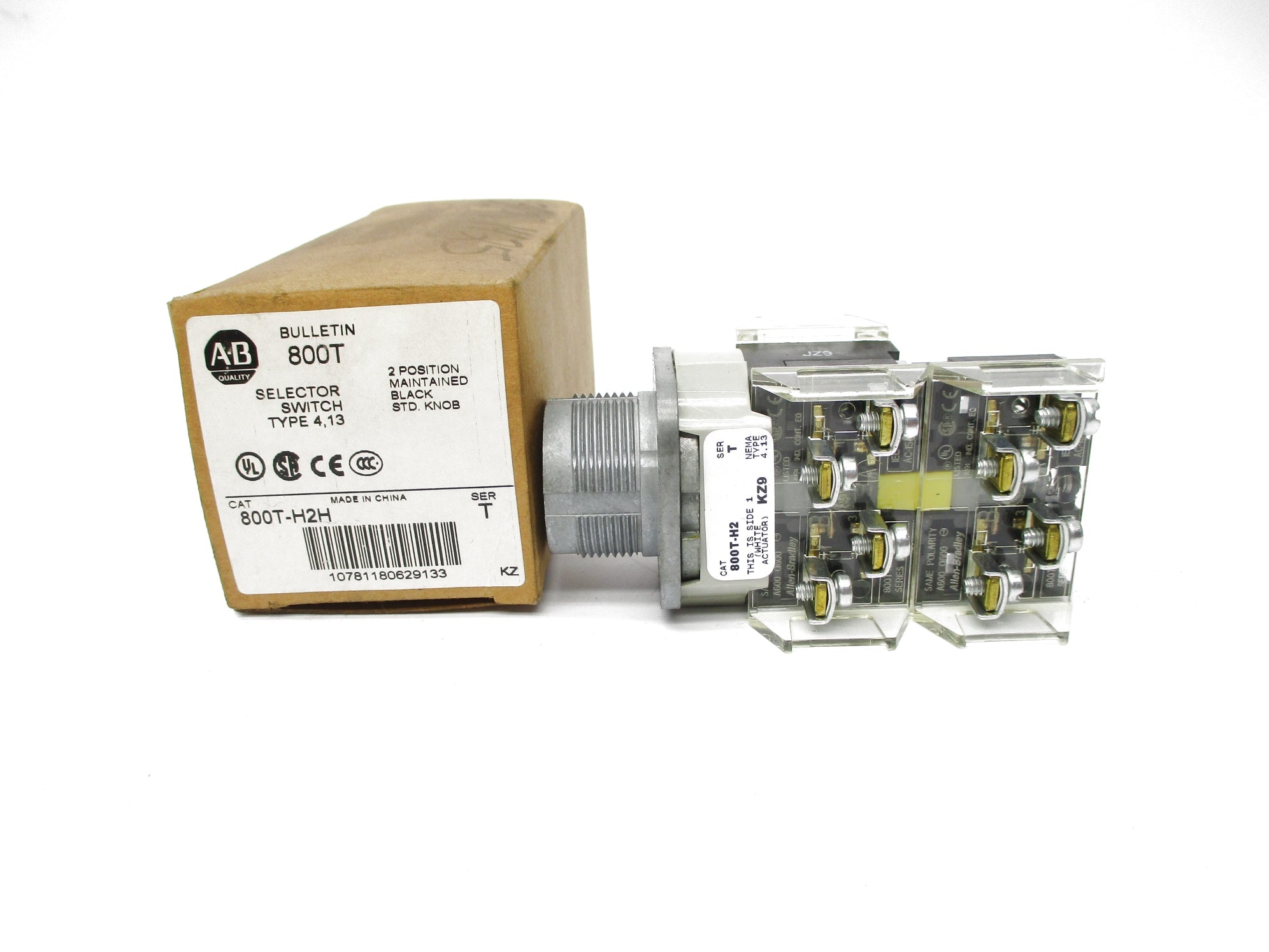 ALLEN BRADLEY 800T-H2H SER. T (BR/WH) NSMP