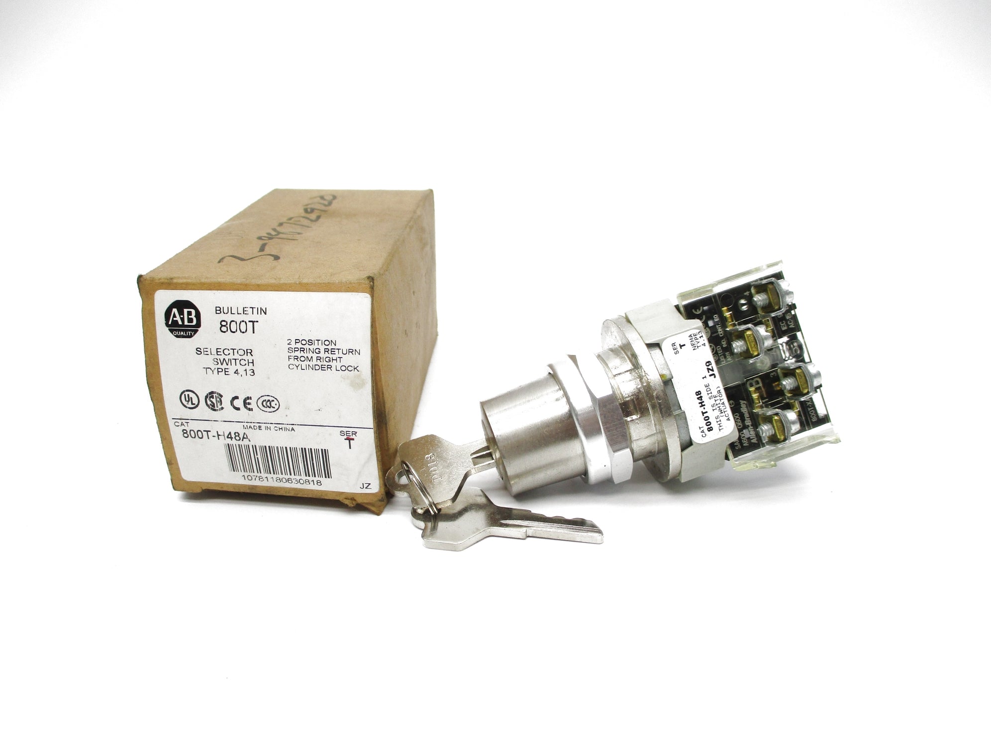 ALLEN BRADLEY 800T-H48A SER. T (BR/WH) NSMP