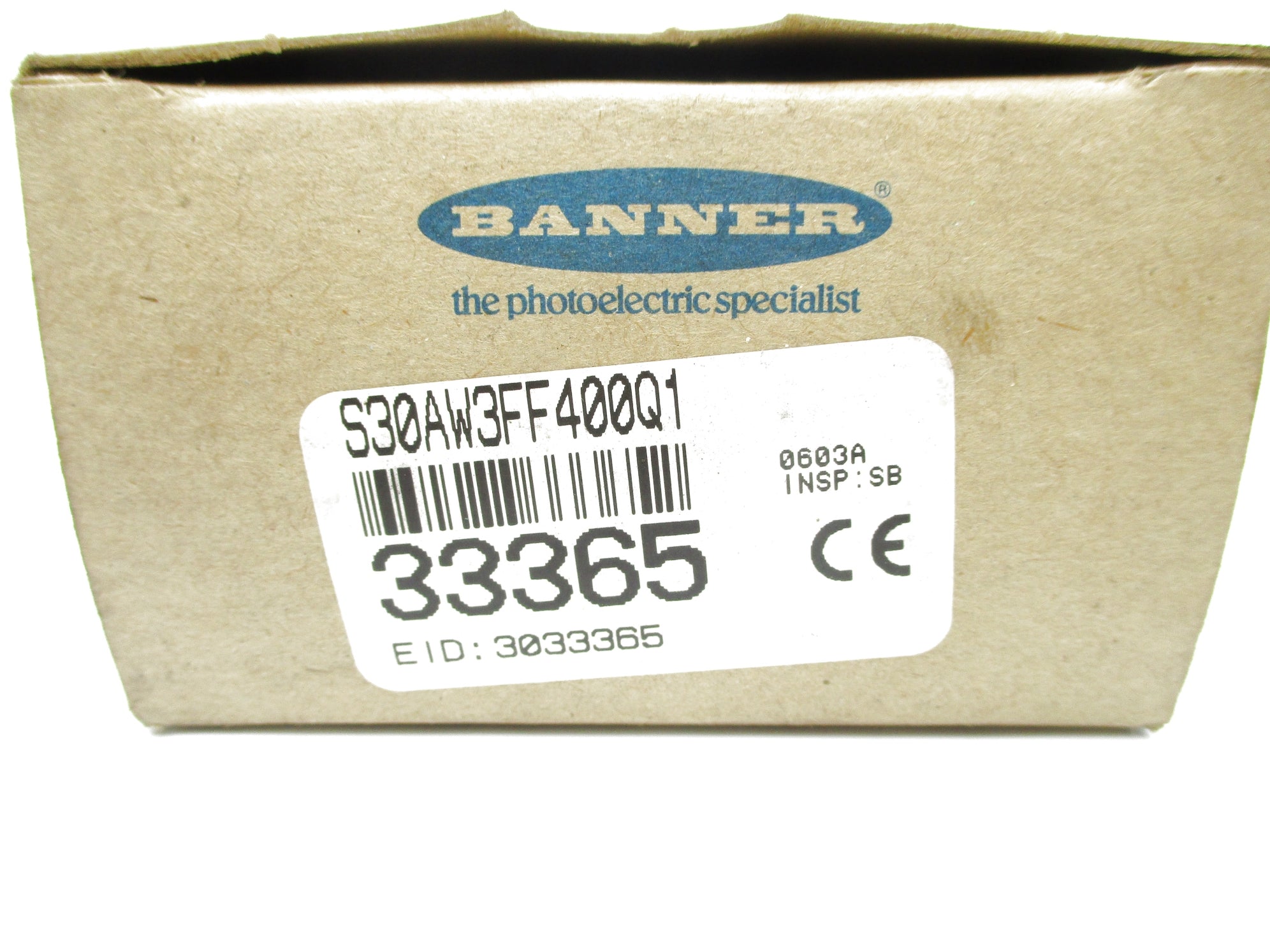 BANNER ENGINEERING S30AW3FF400Q1 33365 NSMP