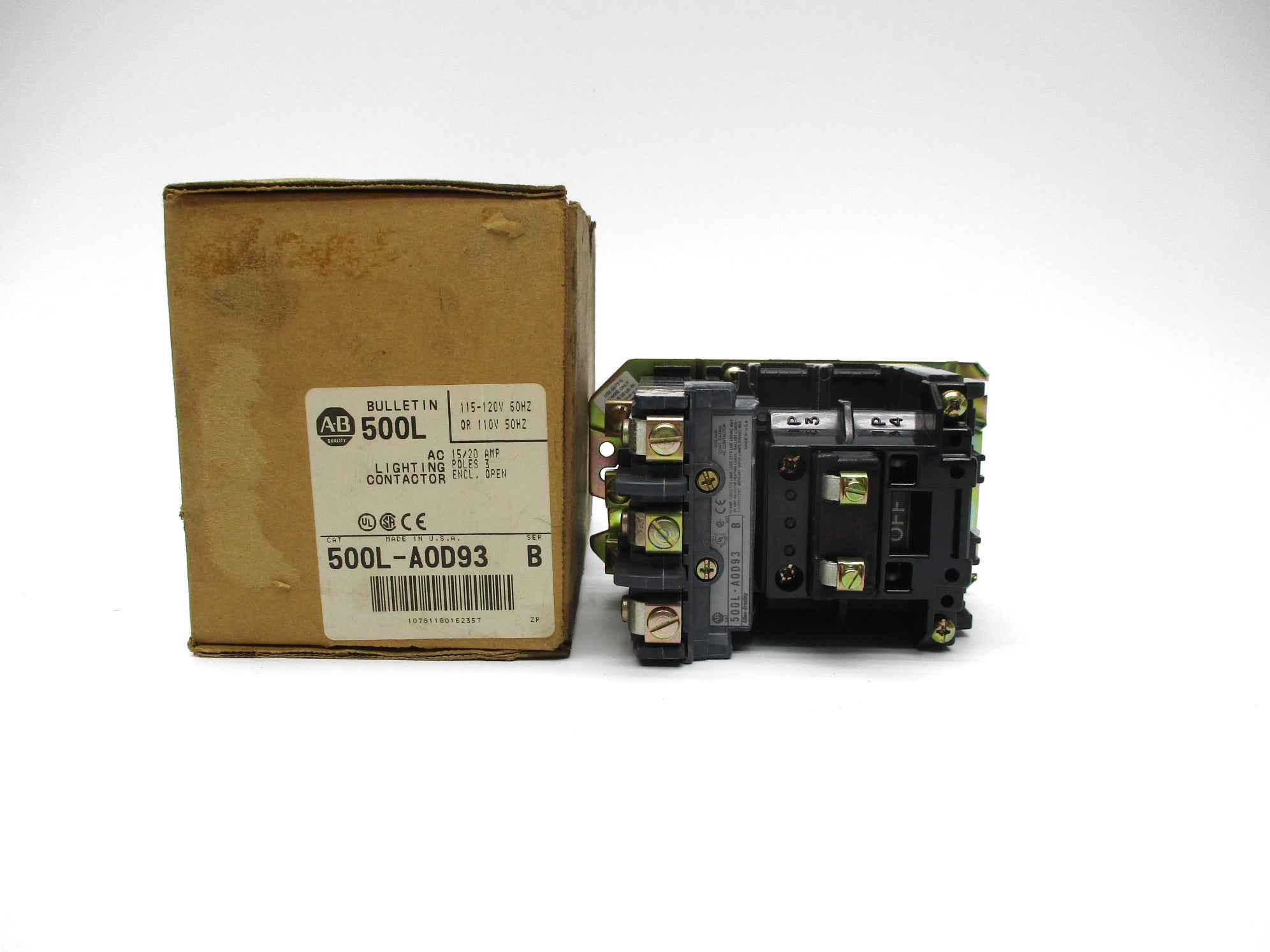 ALLEN BRADLEY 500L-AOD93 SER. B 110/120V (BR/WH) NSMP