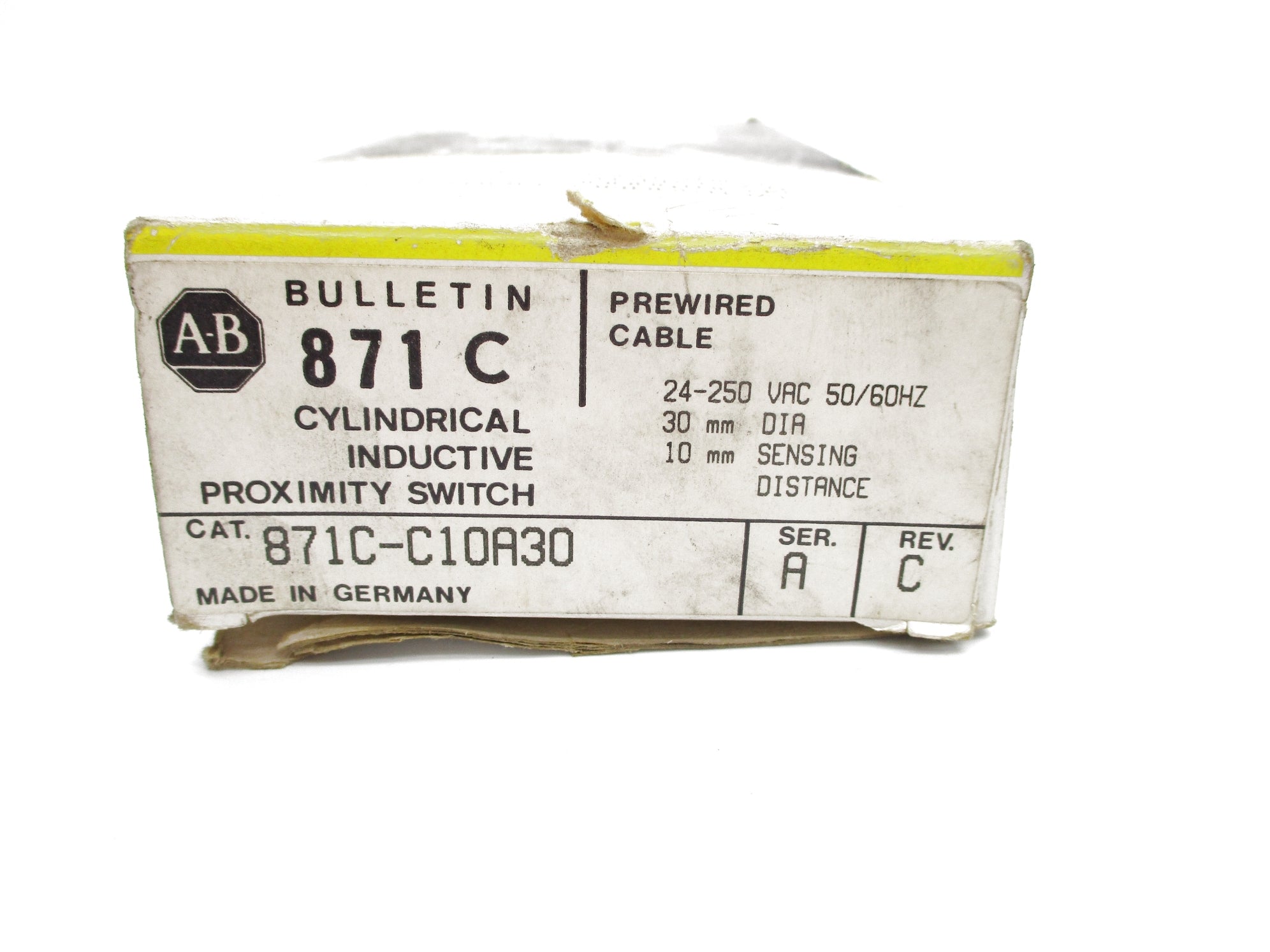 INDUSTRIAL SPARE PART 871C-C10A30 SER. A (BK/YL) NSMP