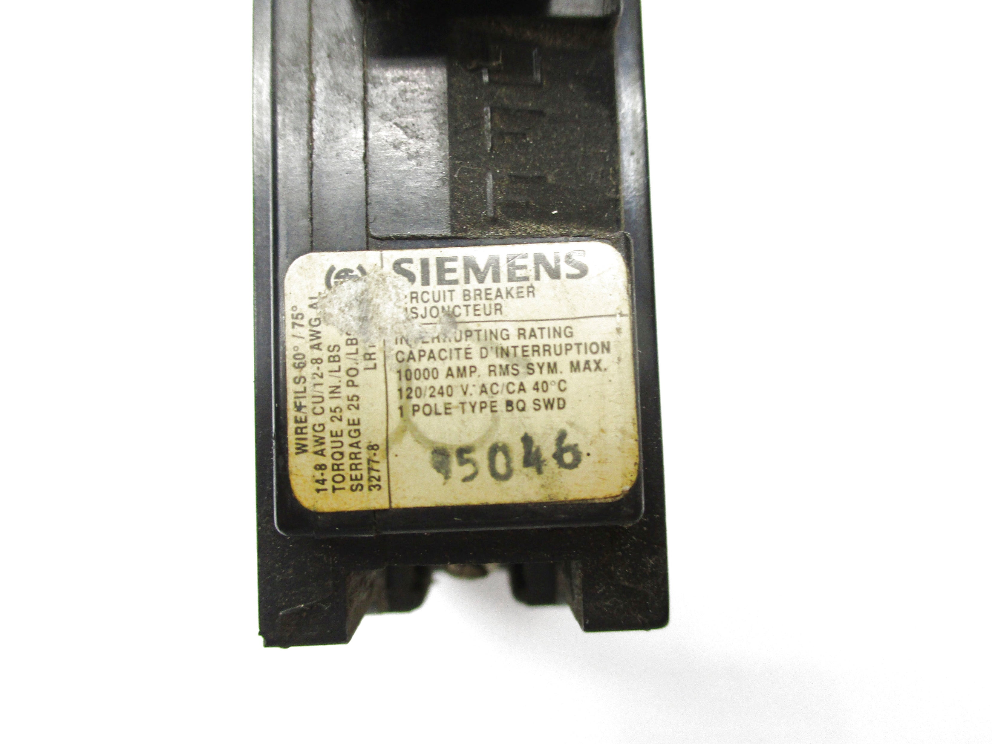 SIEMENS BQSWD120 20A 120/240VAC UNMP