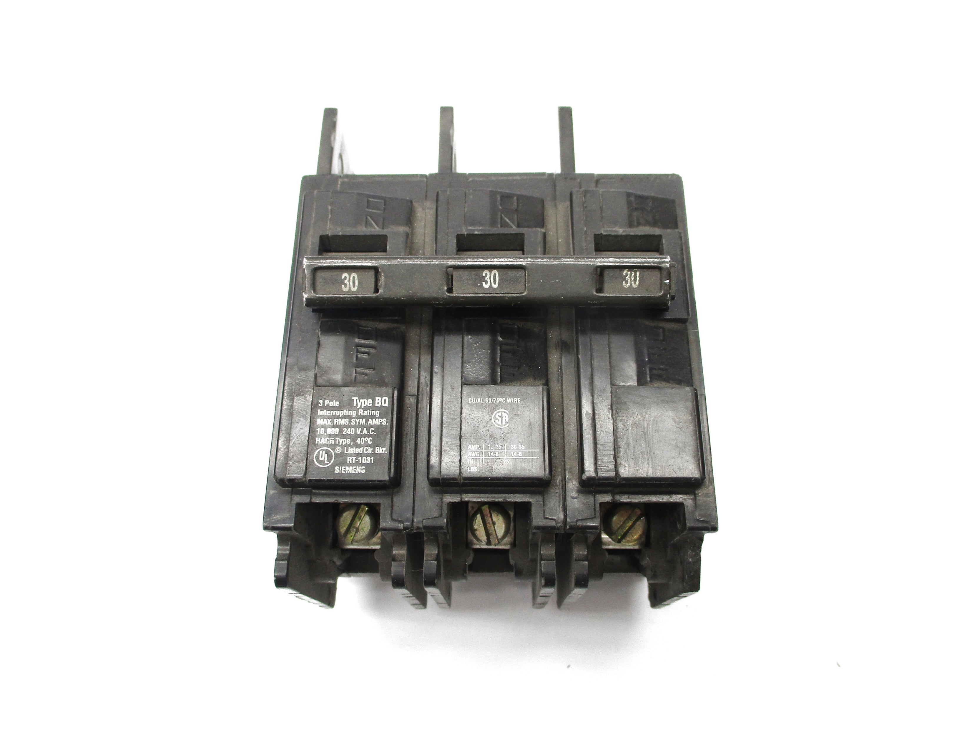 SIEMENS BQ3B030 30A 240VAC UNMP