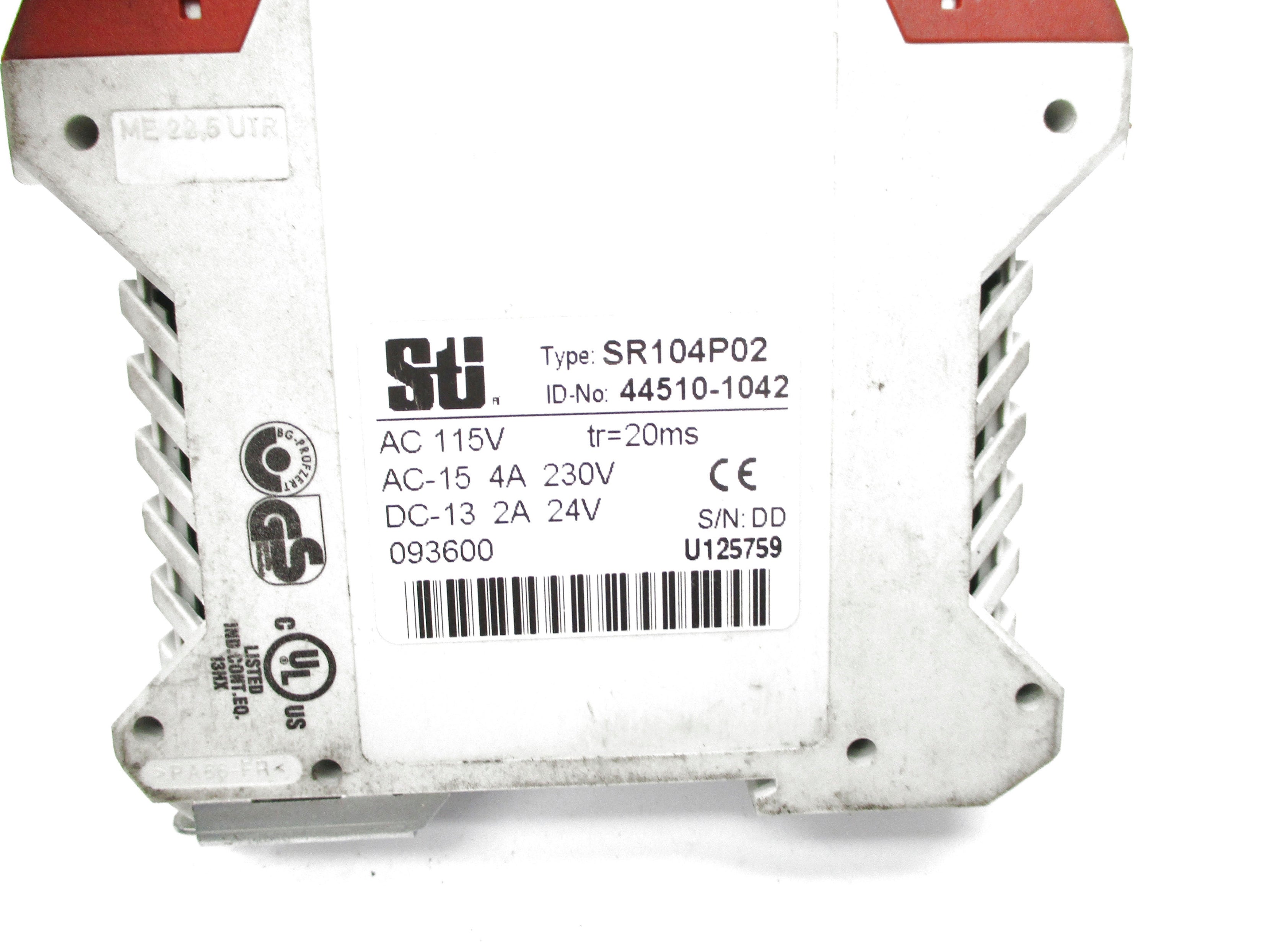 STI 44510-1042 SR104P02 115VAC UNMP