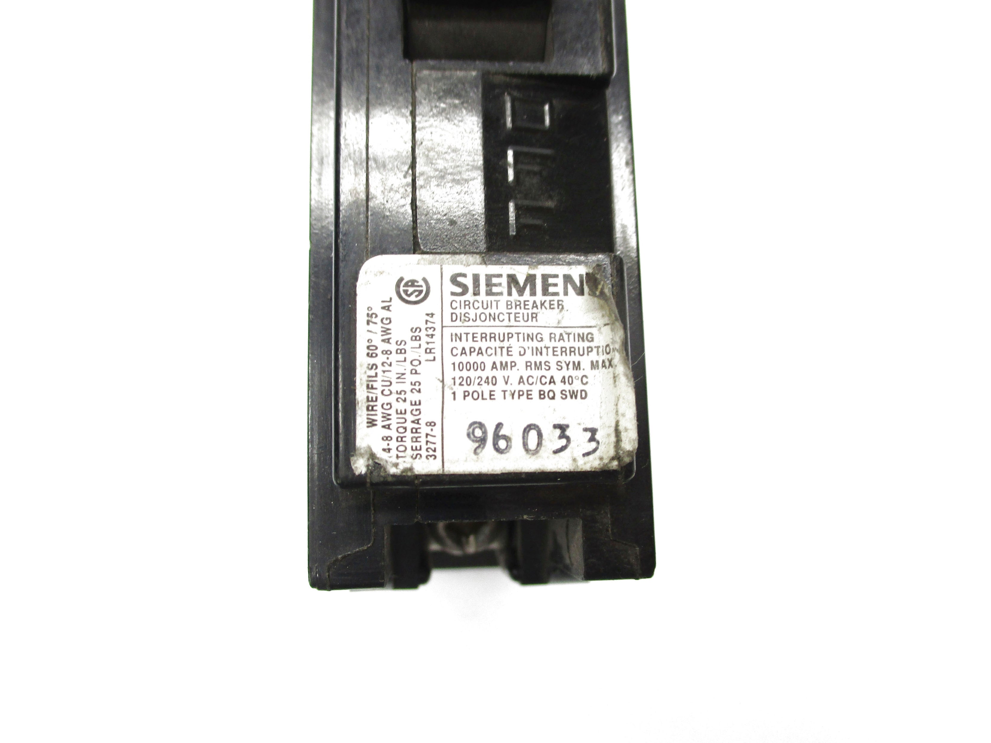SIEMENS BQSWD115 15A 120/240VAC UNMP