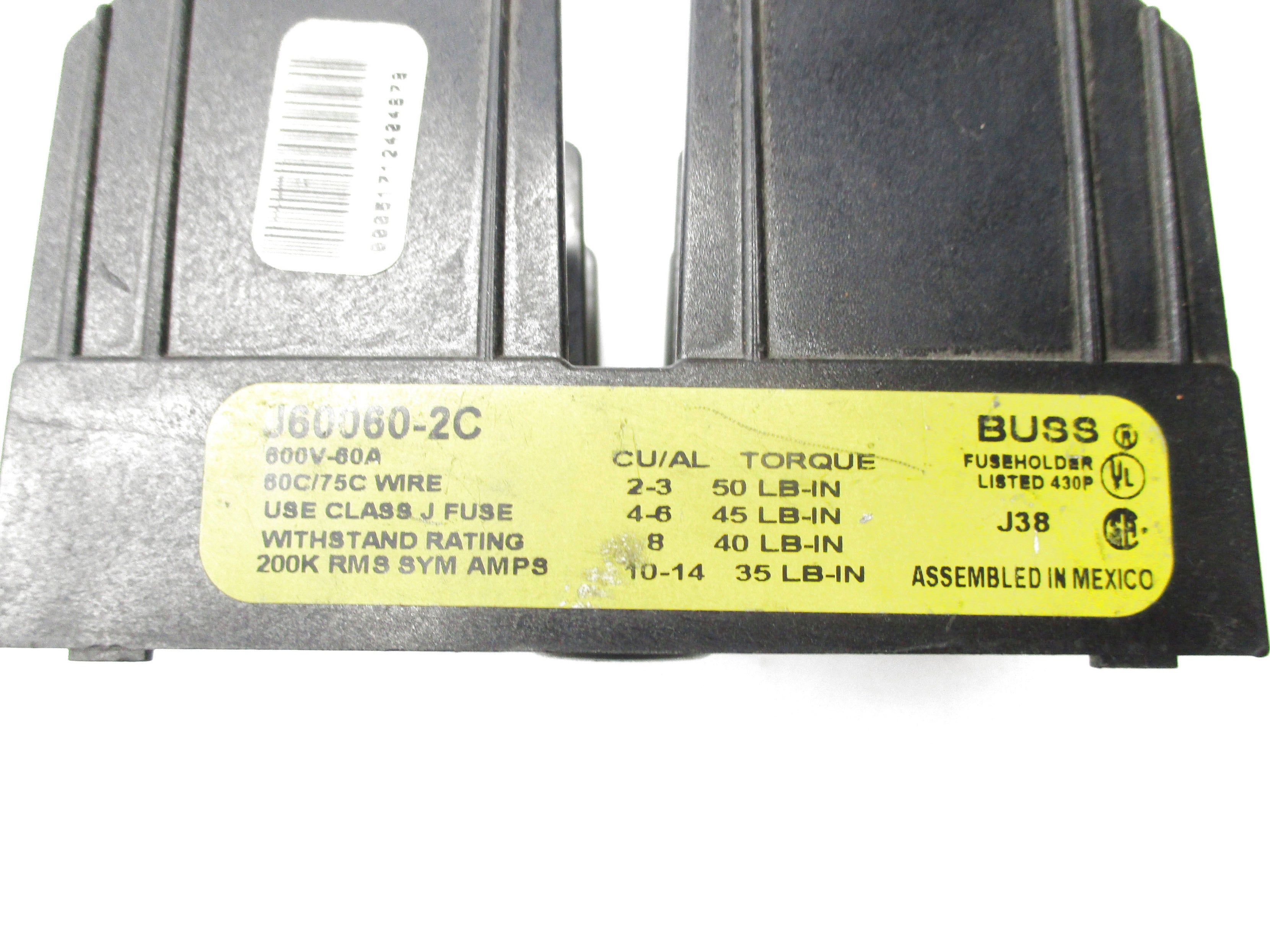BUSSMANN J60060-2C UNMP