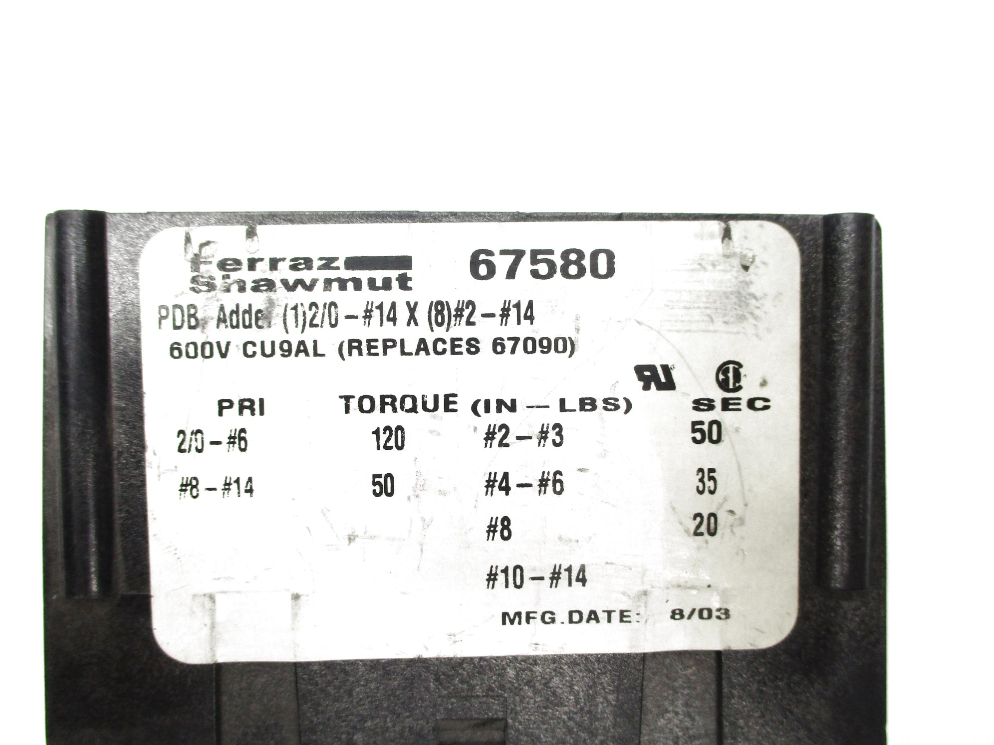 FERRAZ SHAWMUT 67580 UNMP