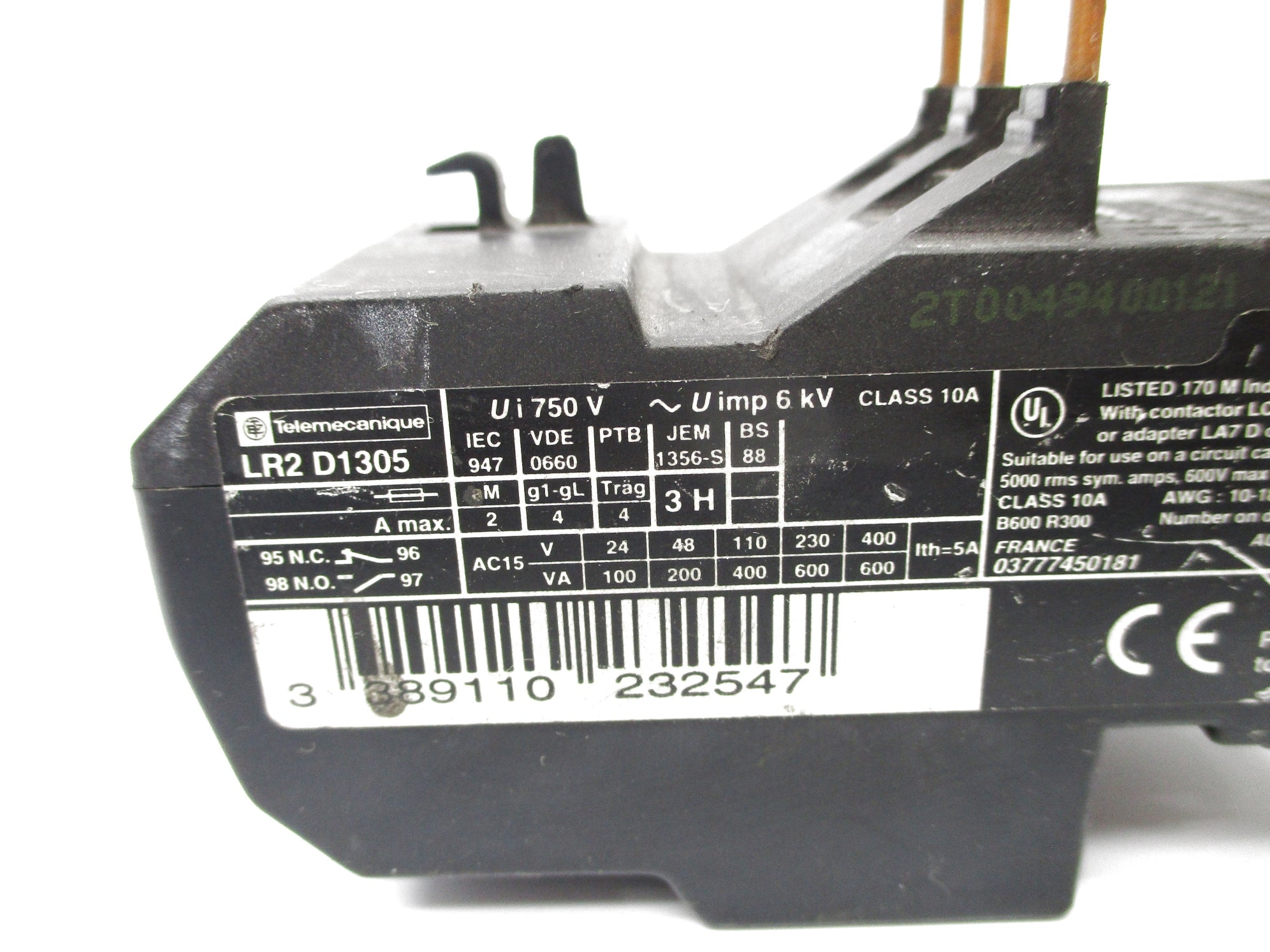 TELEMECANIQUE LR2D1305 0.63-1A UNMP