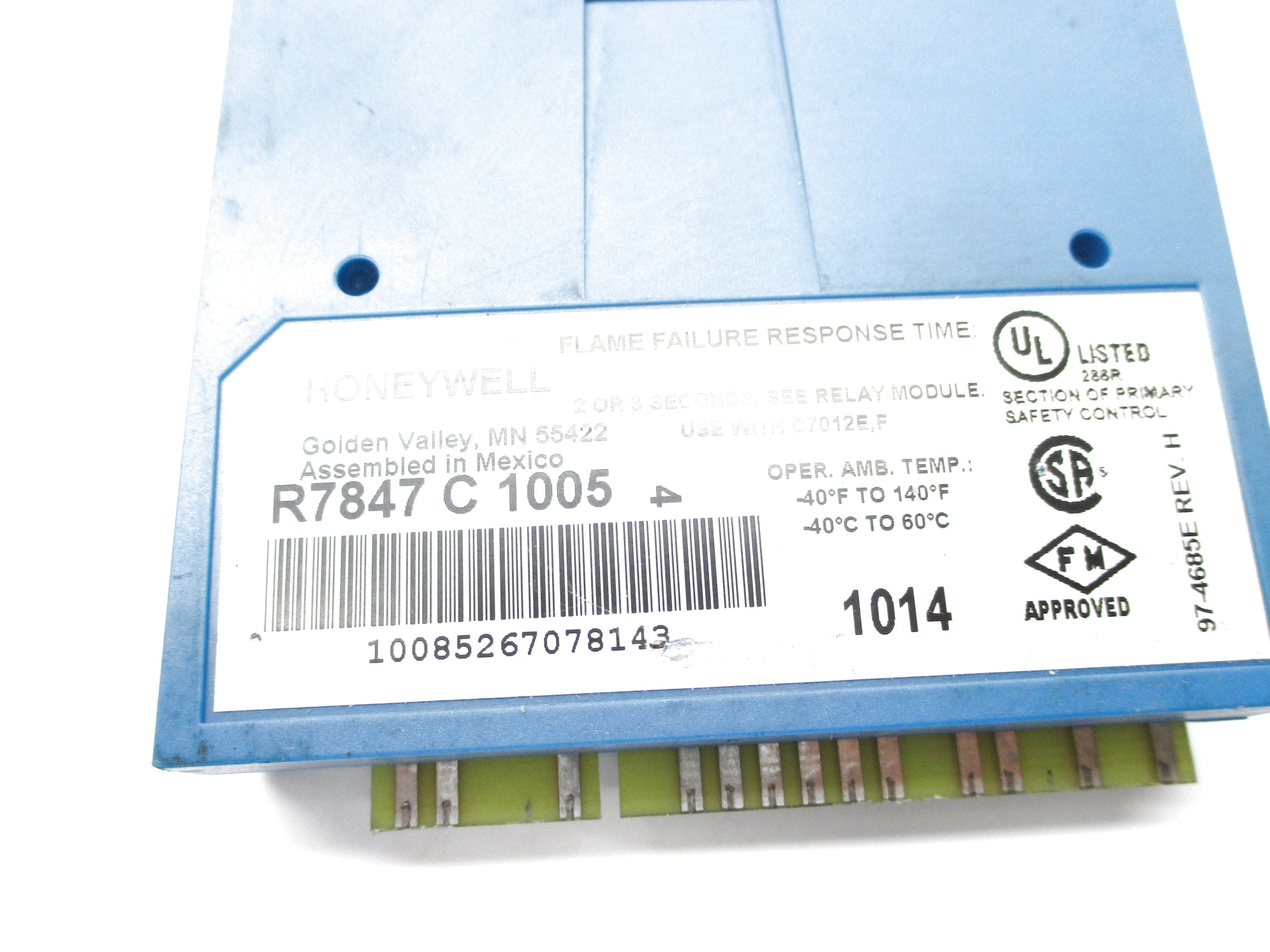 HONEYWELL R7847C1005 1.25VDC UNMP