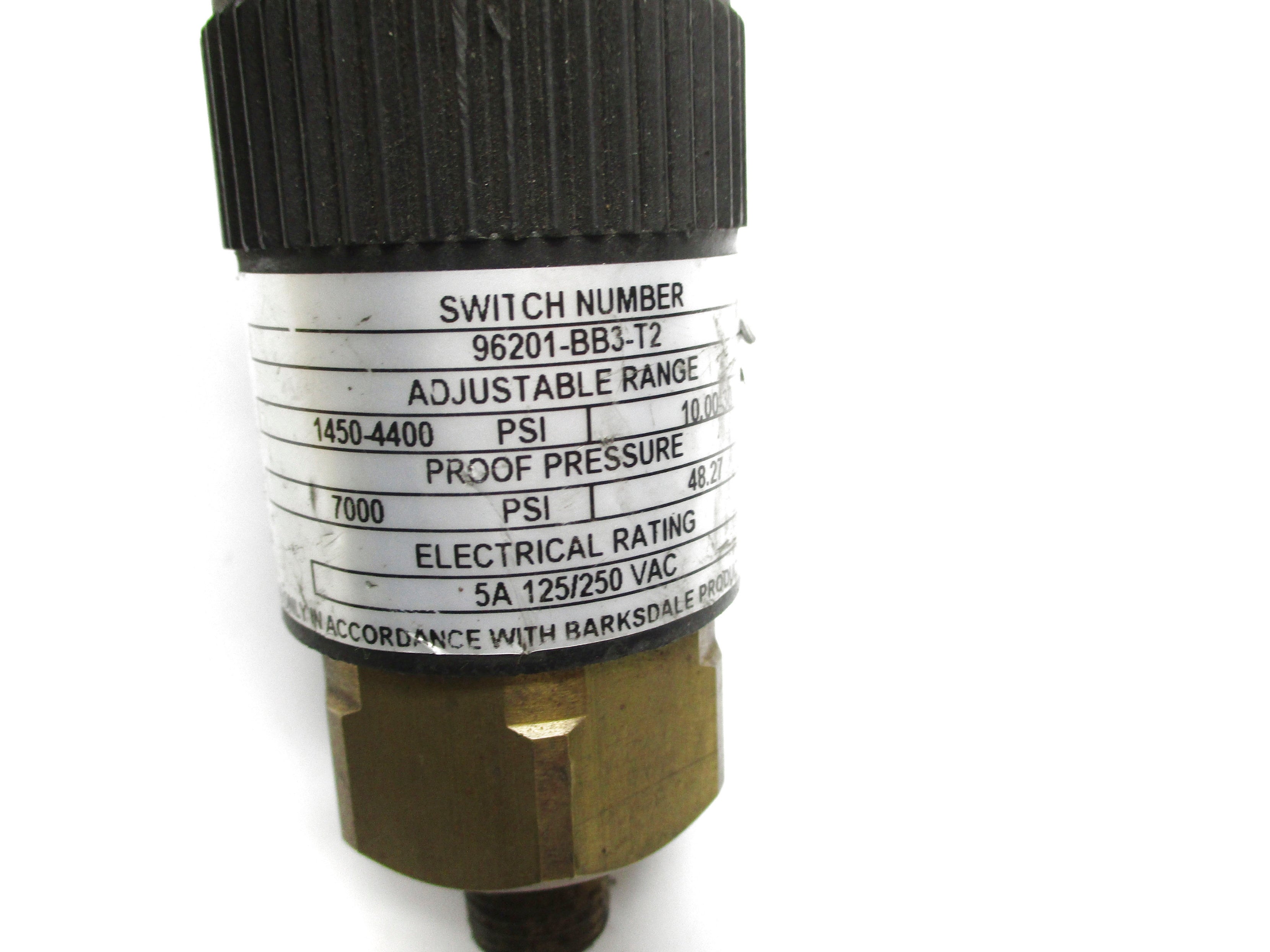 BARKSDALE 96201-BB3-T2 1450-4400PSI UNMP