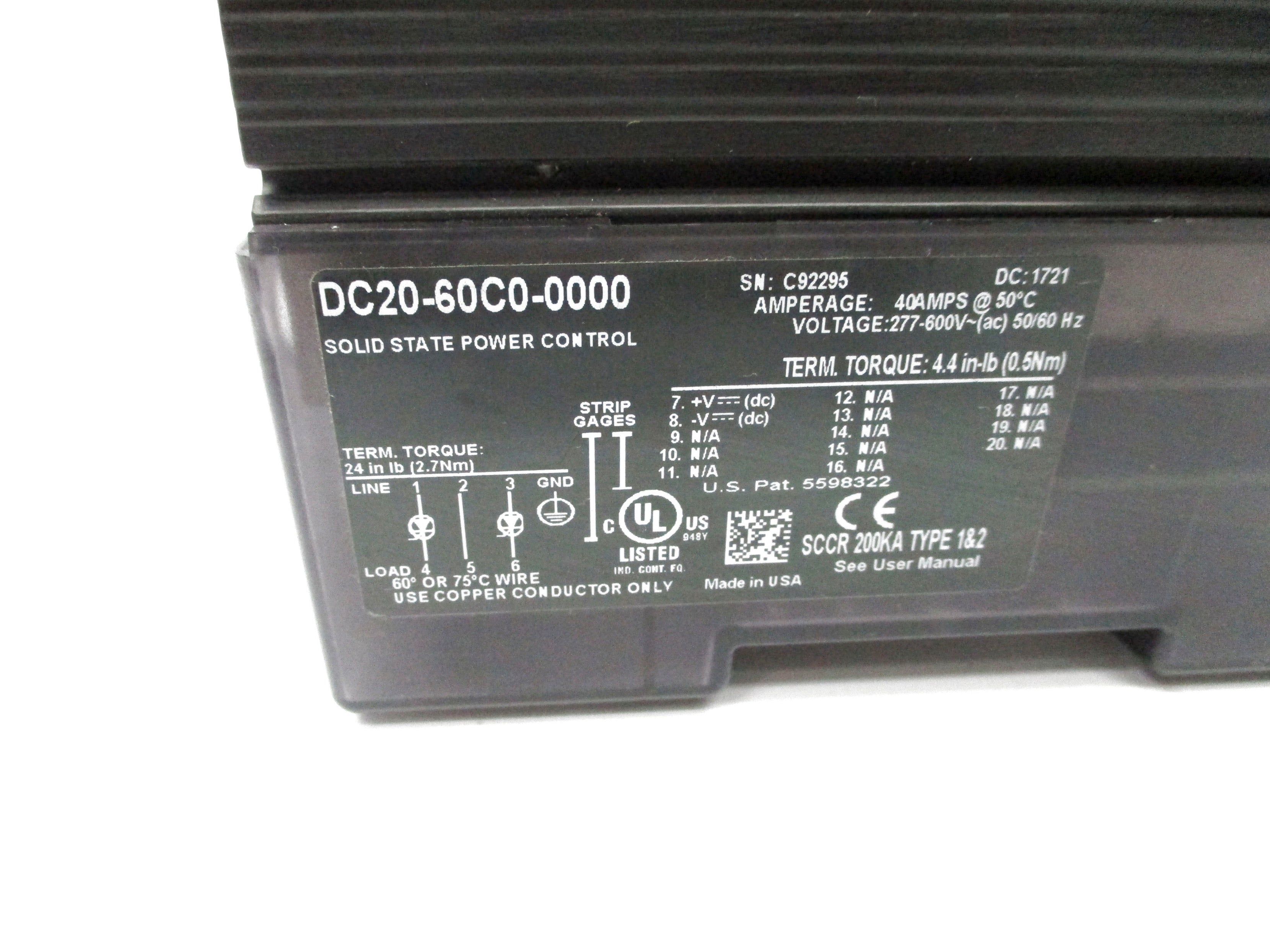 WATLOW DC20-60C0-0000 NSNP
