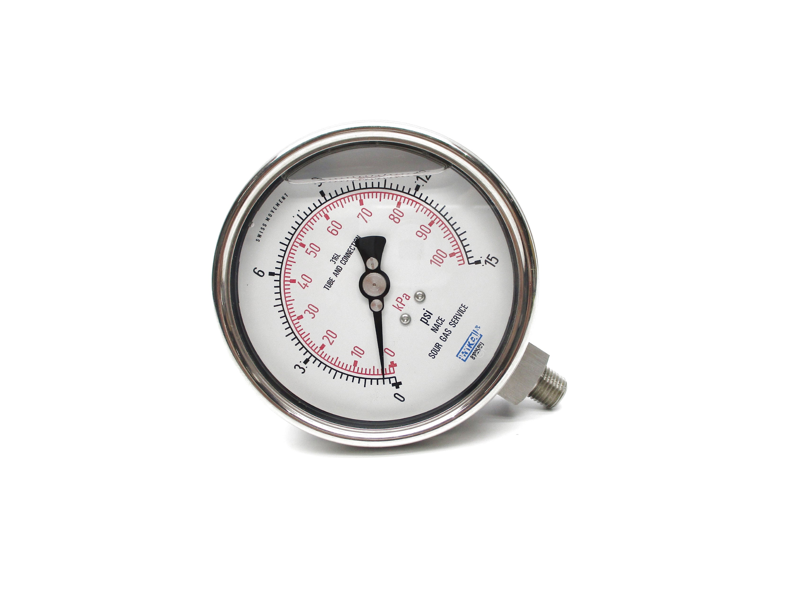 WIKA 810068IU 0-15PSI NSNP