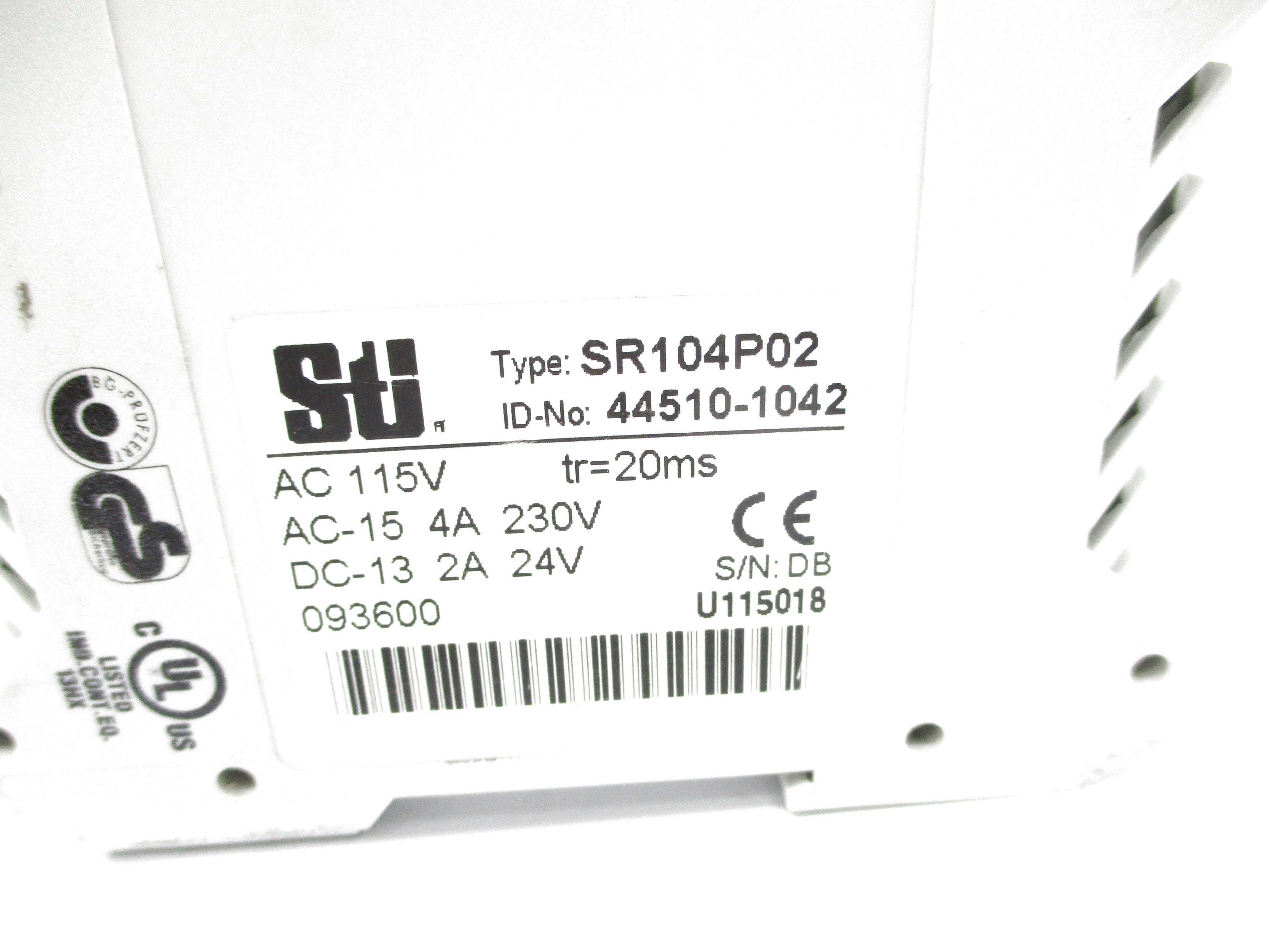 STI 44510-1042 SR104P02 115V NSNP