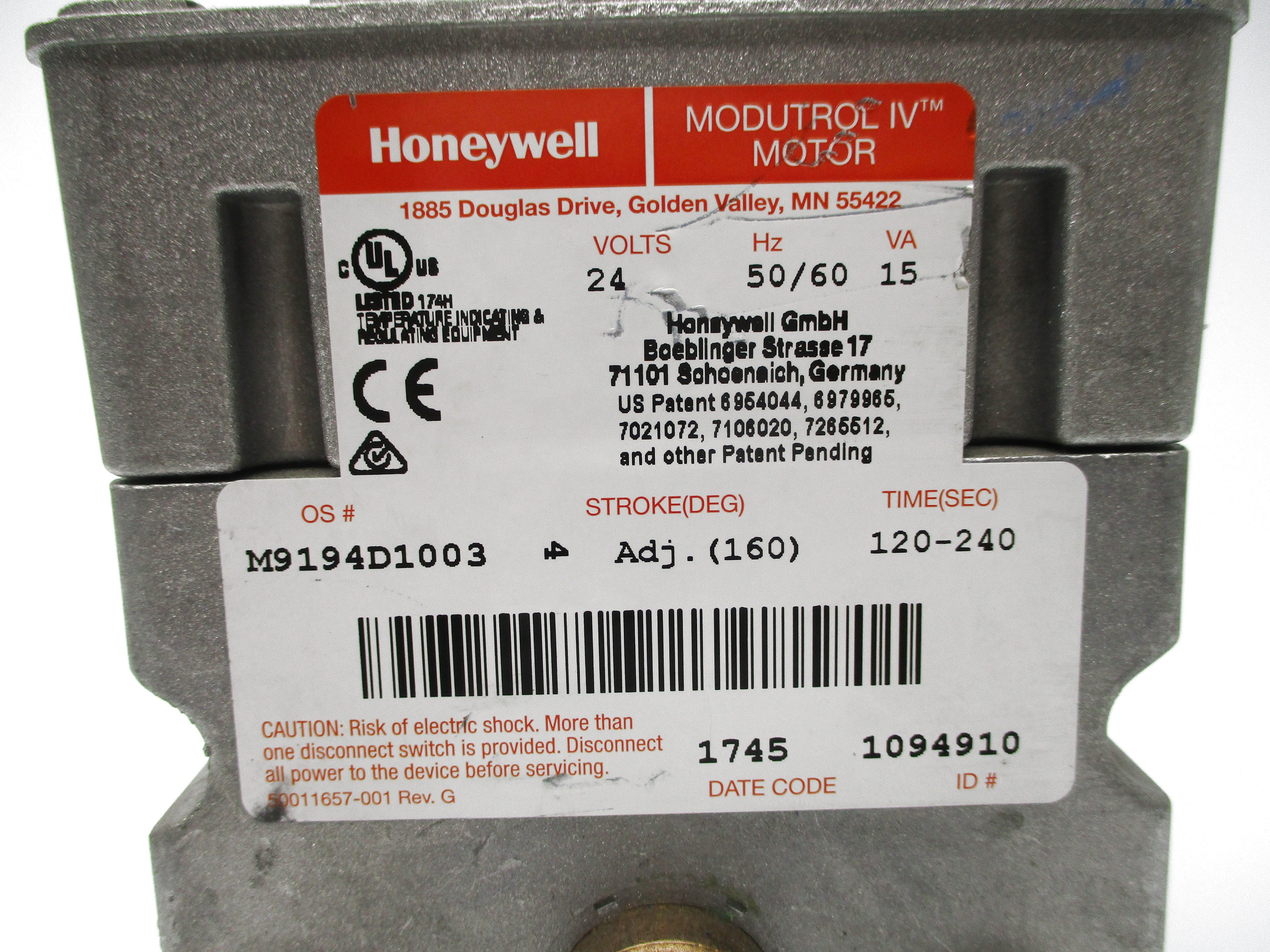 HONEYWELL M9194D1003 (AS PICTURED) NSNP