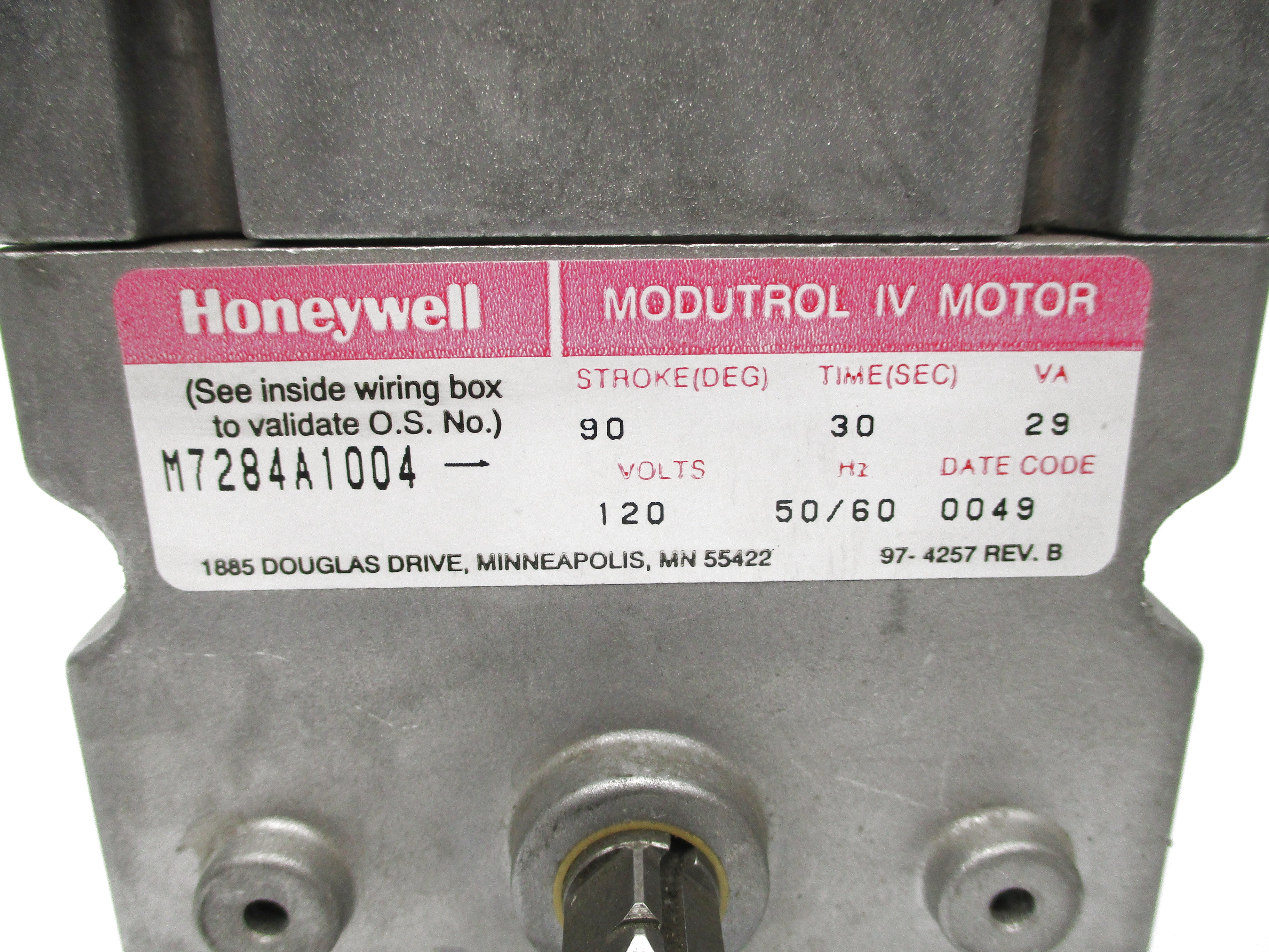 HONEYWELL M7284A1004 ( AS PICTURED) NSNP