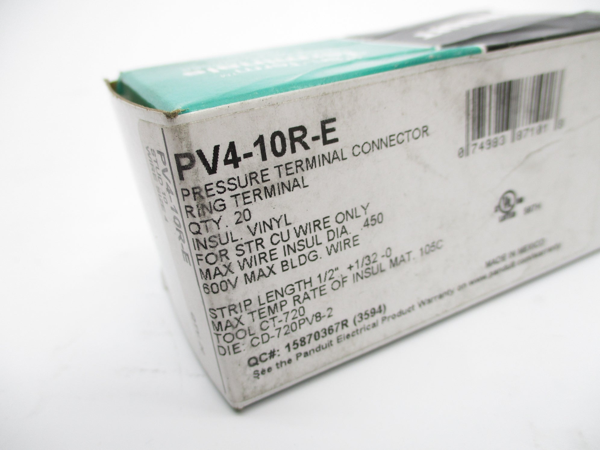 PANDUIT PV4-10R-E (PKG OF 20) NSMP