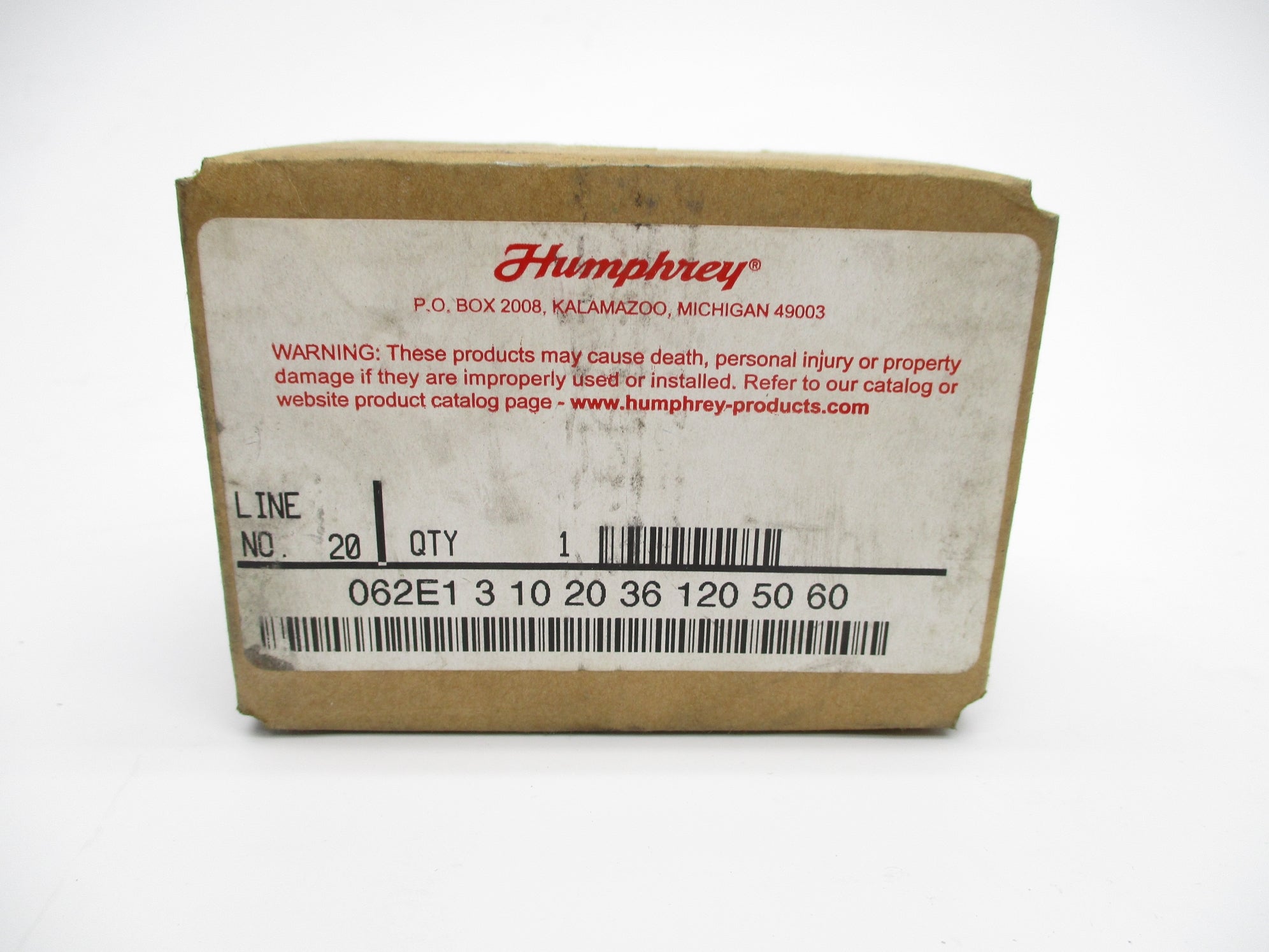 HUMPHREY 062E131020361205060 0-125PSI 120V NSMP