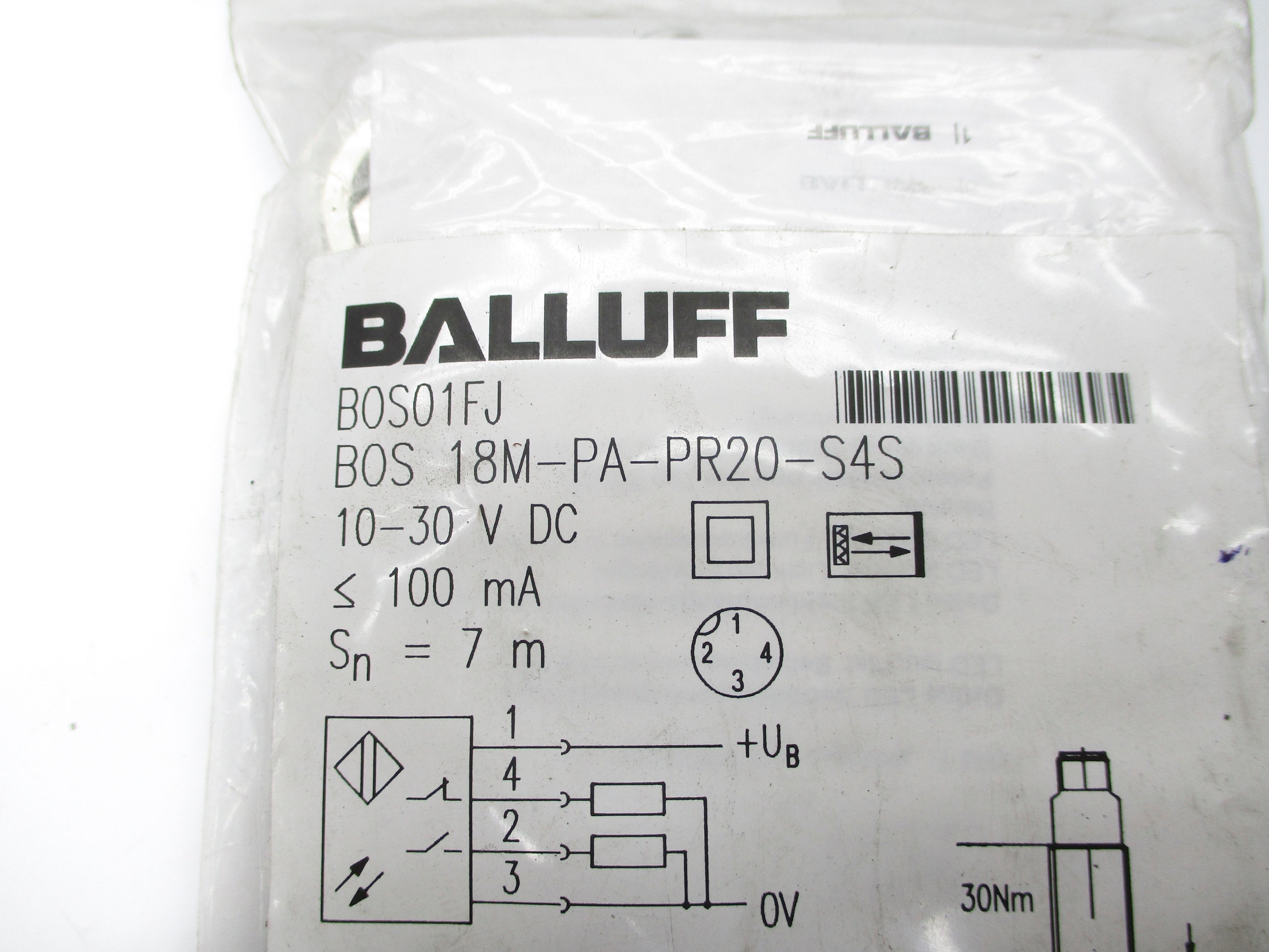 BALLUFF BOS18M-PA-PR20-S4S NSMP