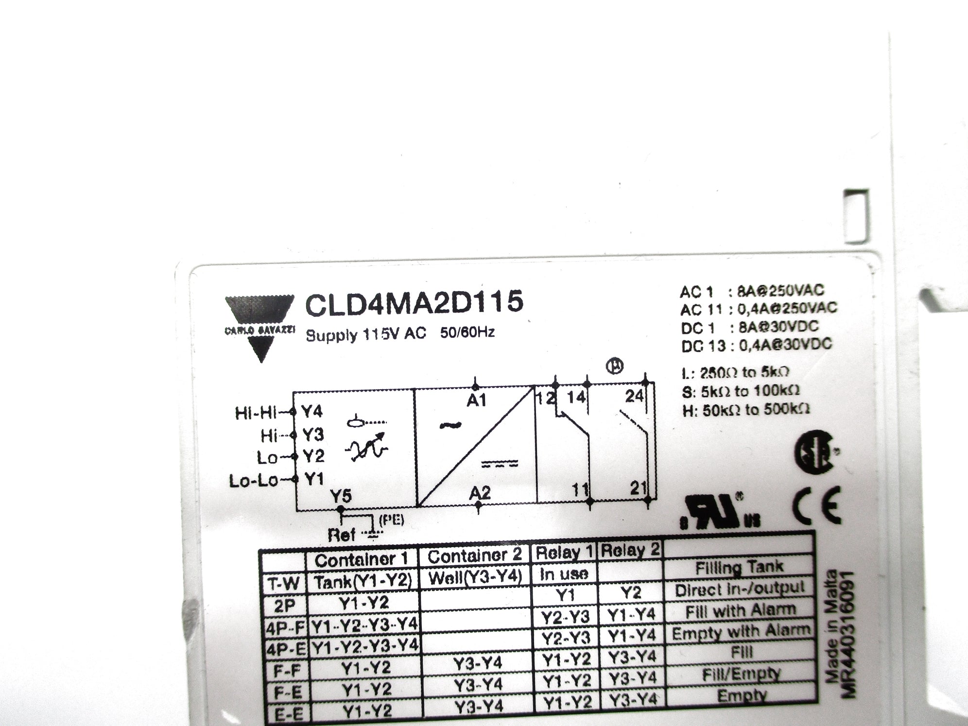 CARLO GAVAZZI CLD4MA2D115 NSNP